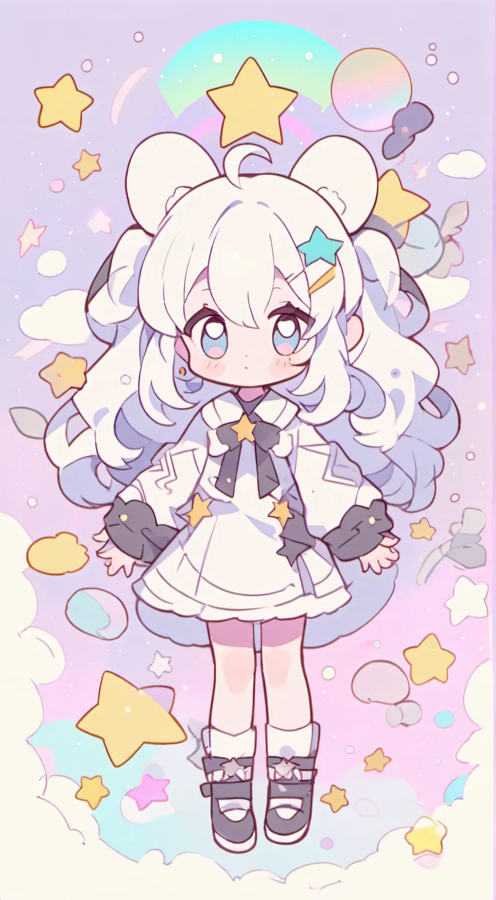 ai character: Aurora background