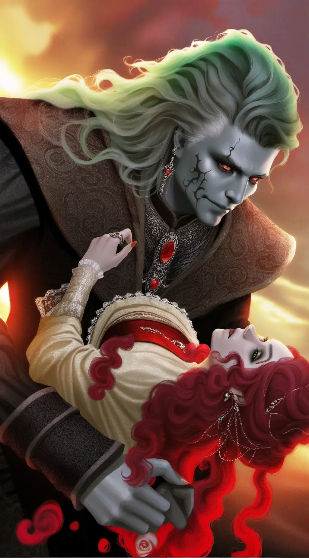 ai character: Luke and Lucretia background