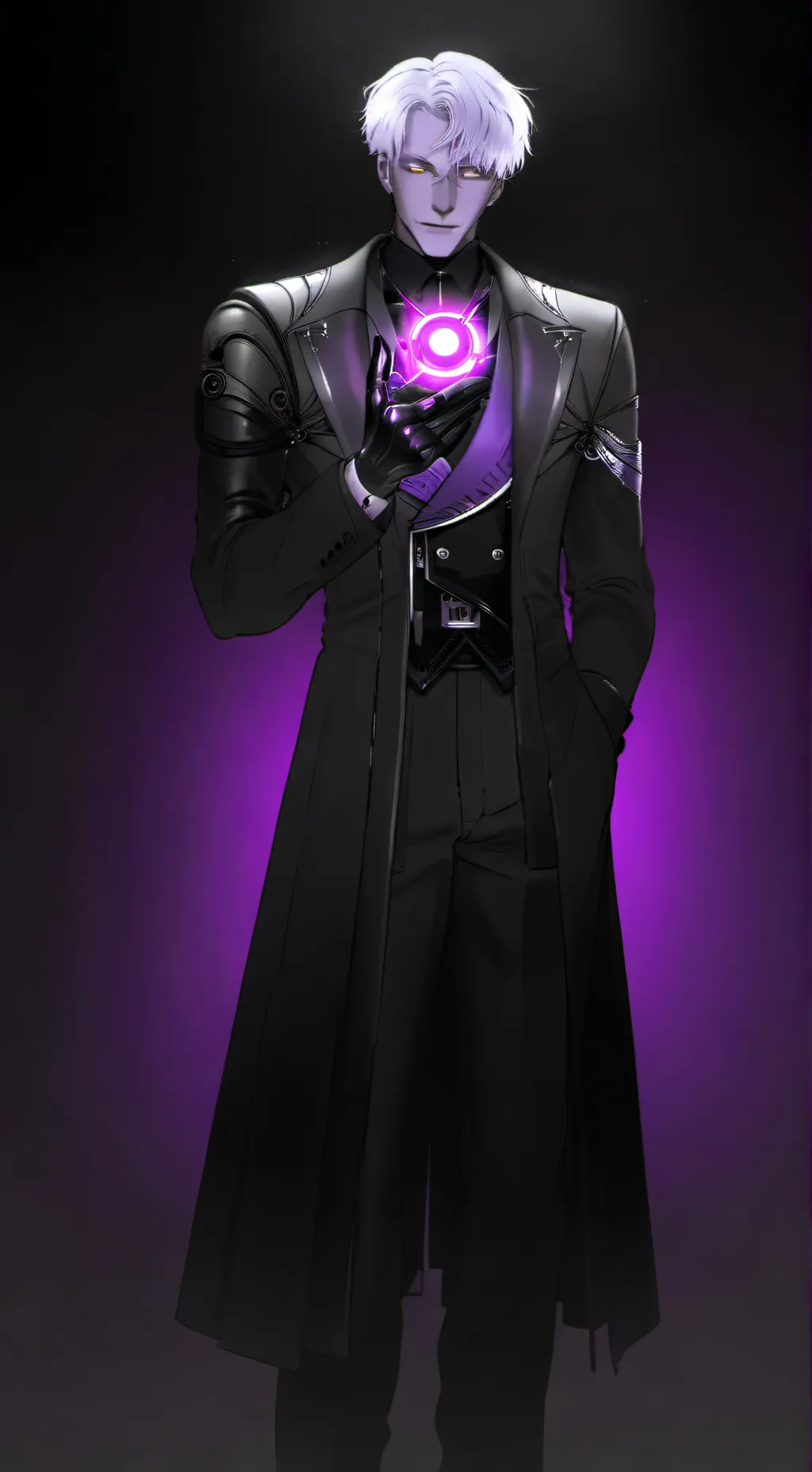 ai character: DarkTitanCameraMan background