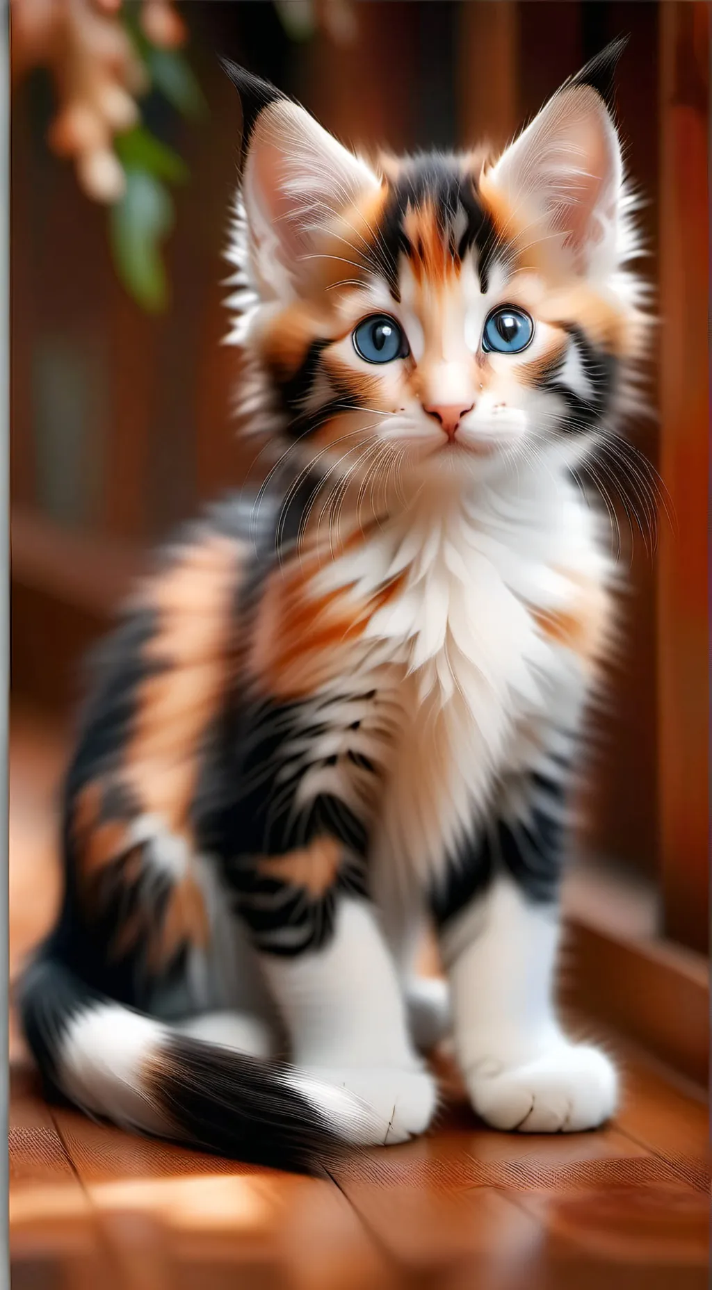 ai character: Bunny(irl cat) background