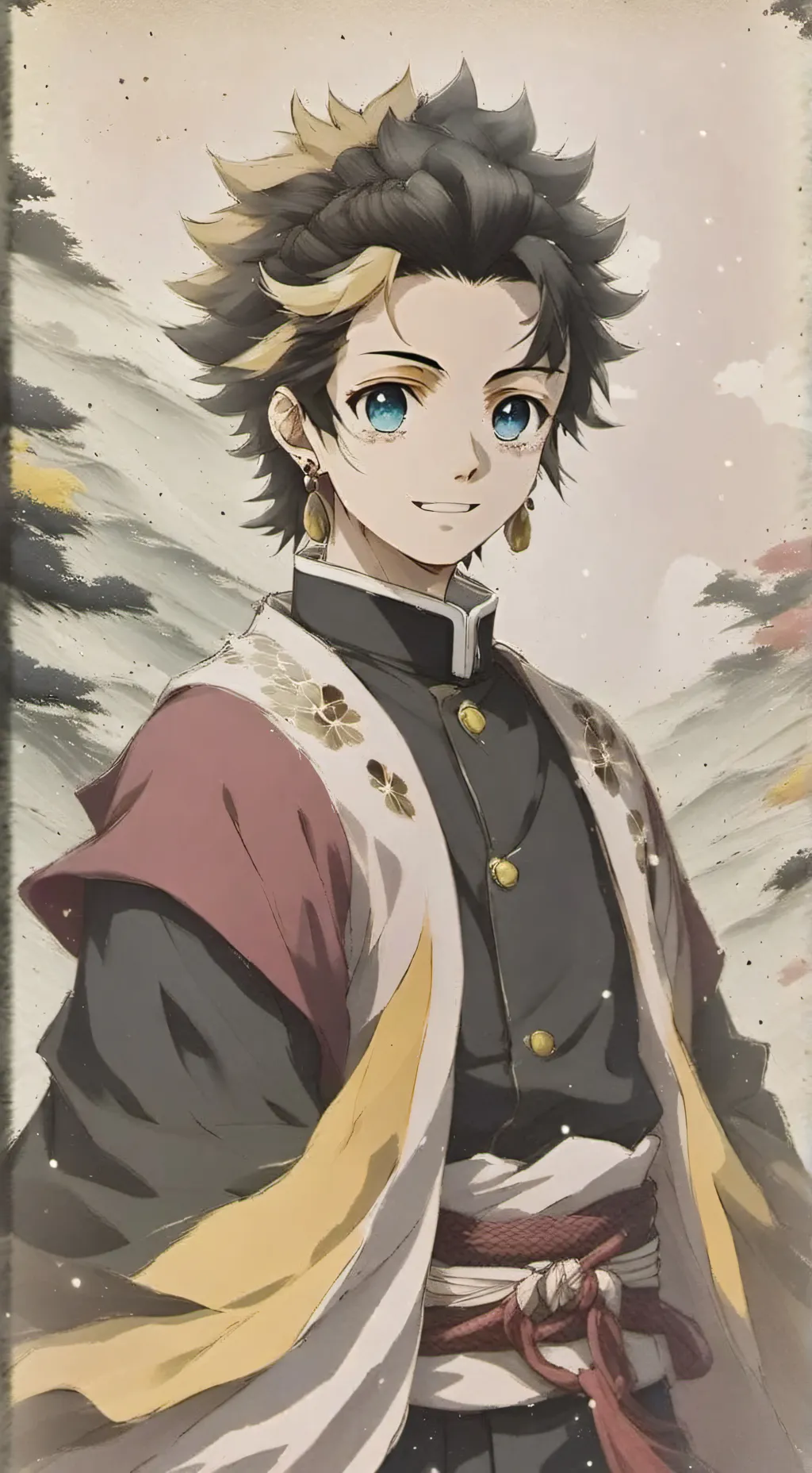 ai character: kny new hashira background