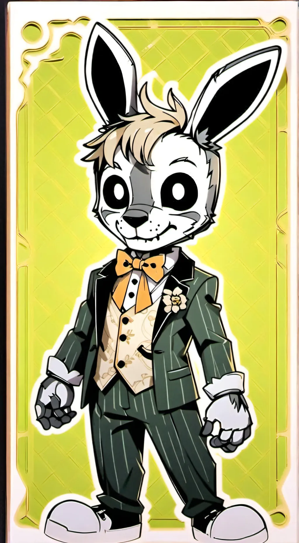 ai character: 💚Springtrap🖤 background
