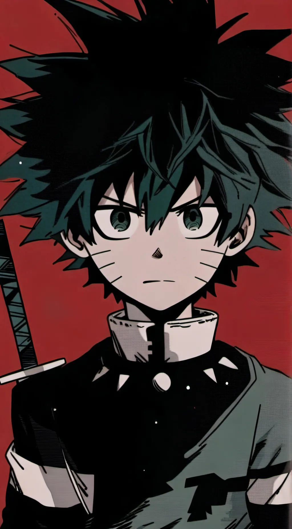 ai character: Deku love background