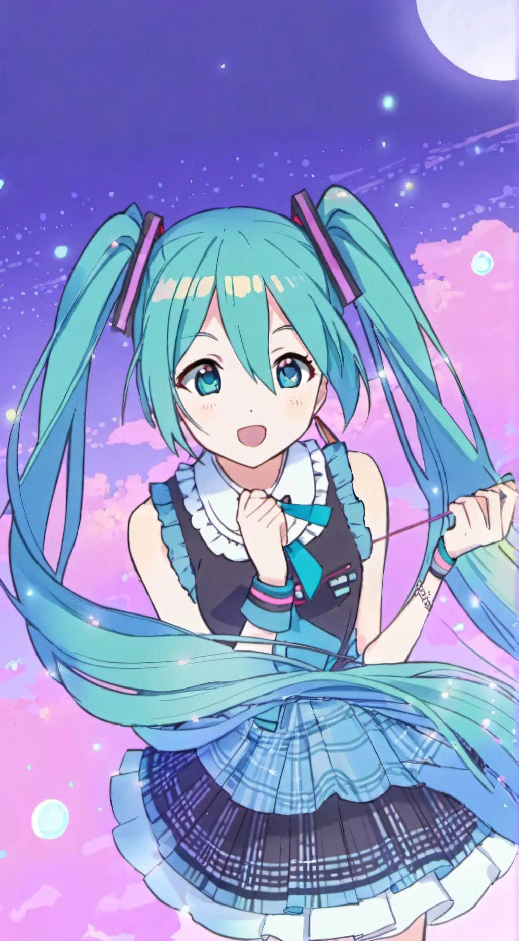 ai character: miku! background