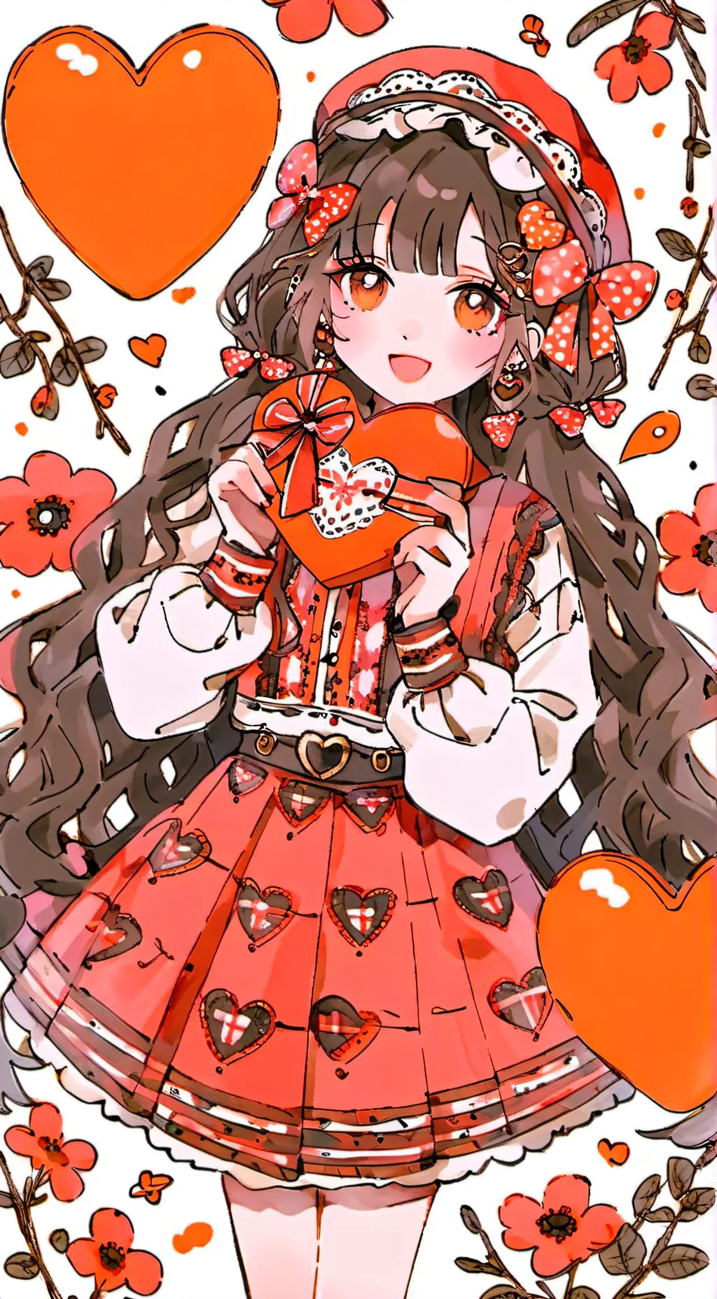 ai character: mha valentines day background