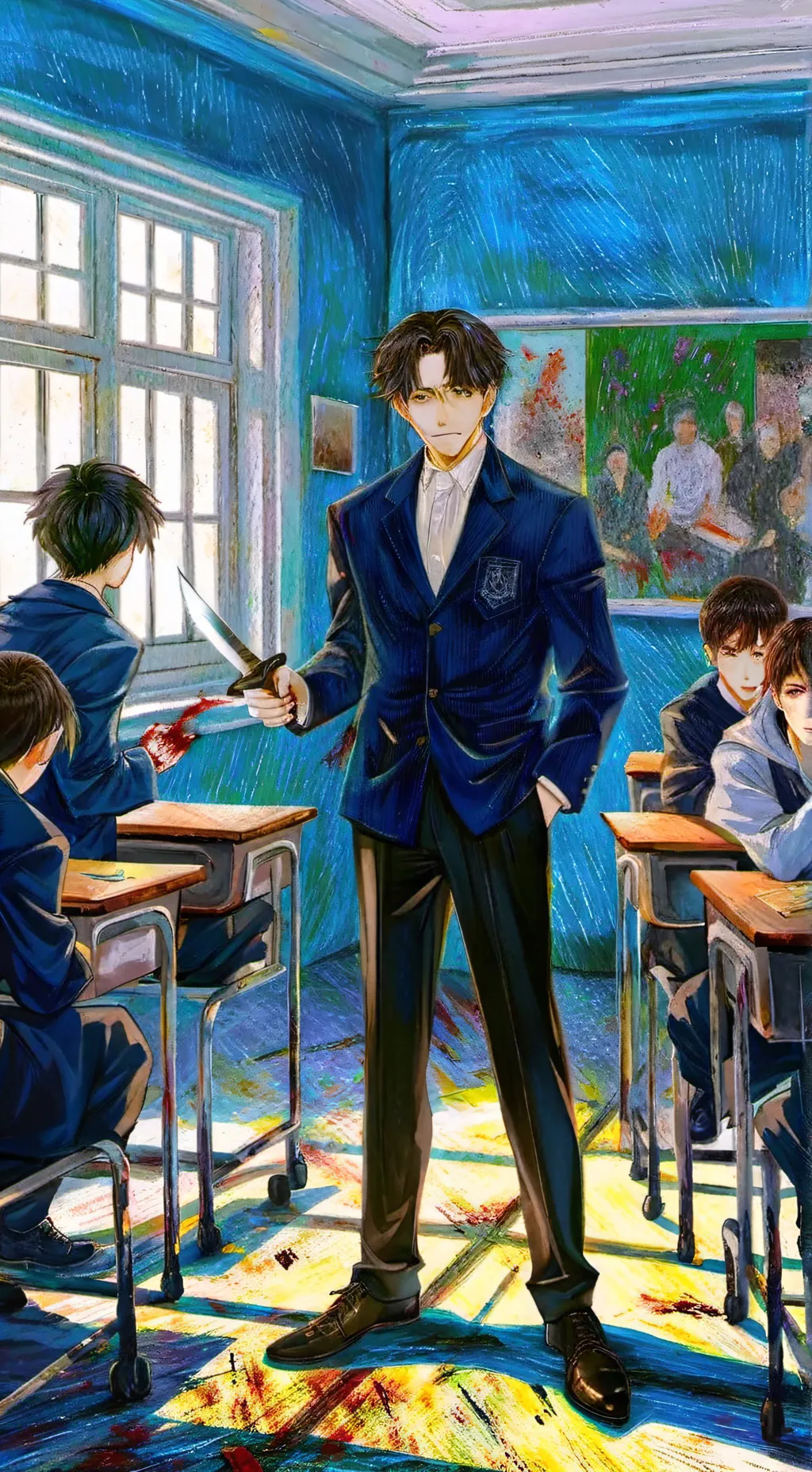 ai character: school killer two background