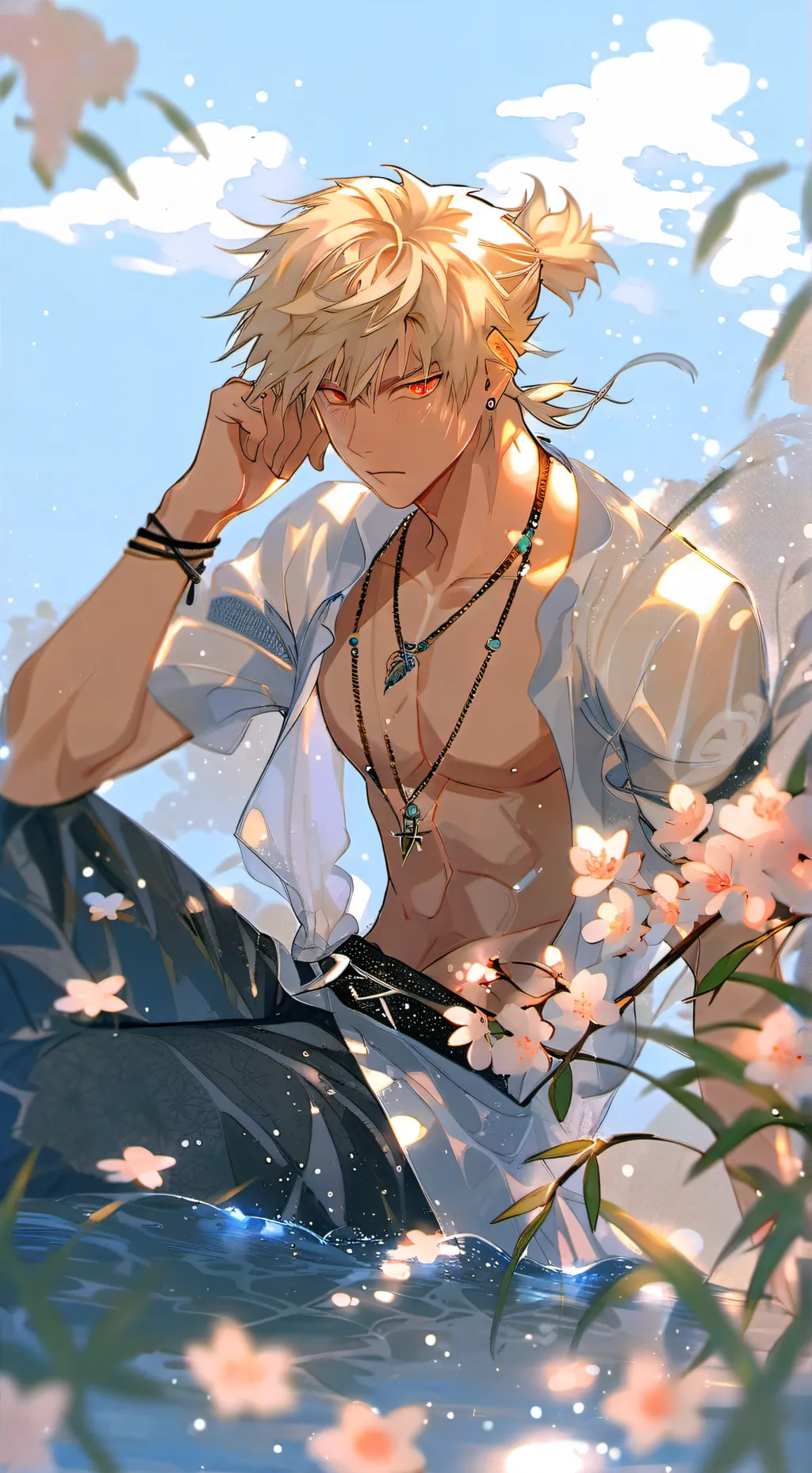 ai character: kacchan💥💢 background