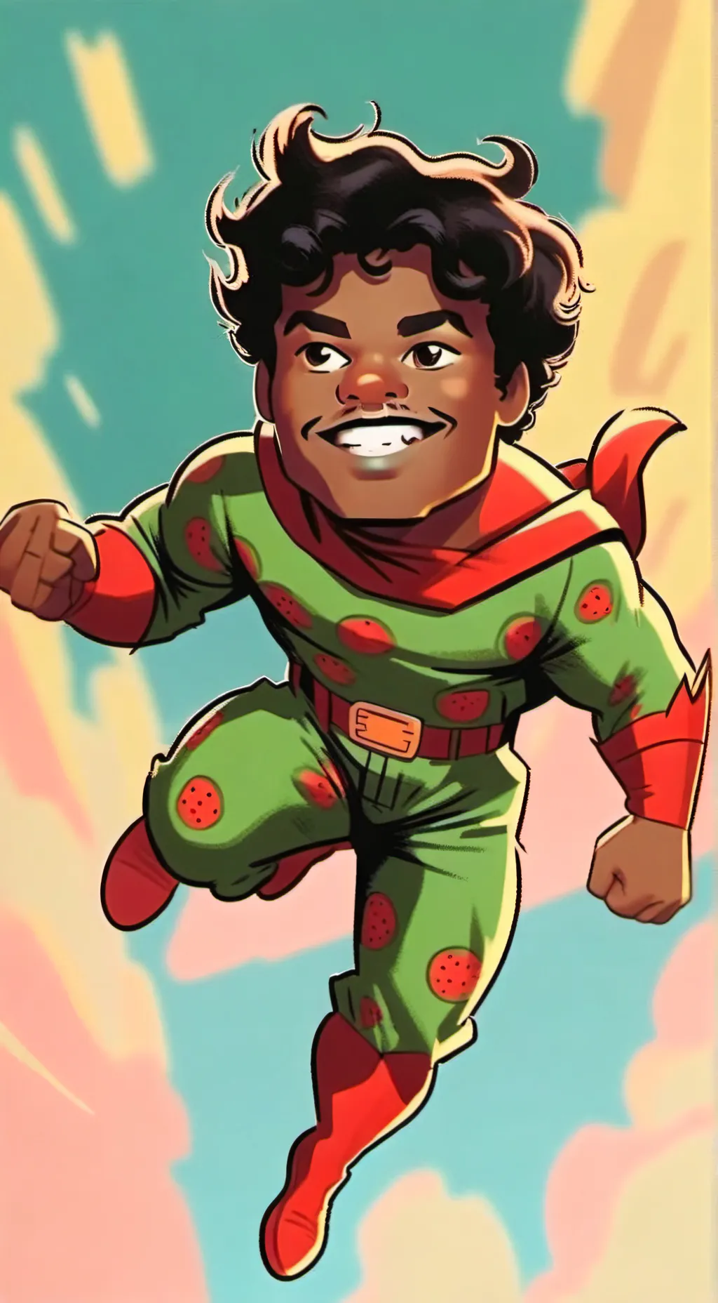 ai character: super sandia background