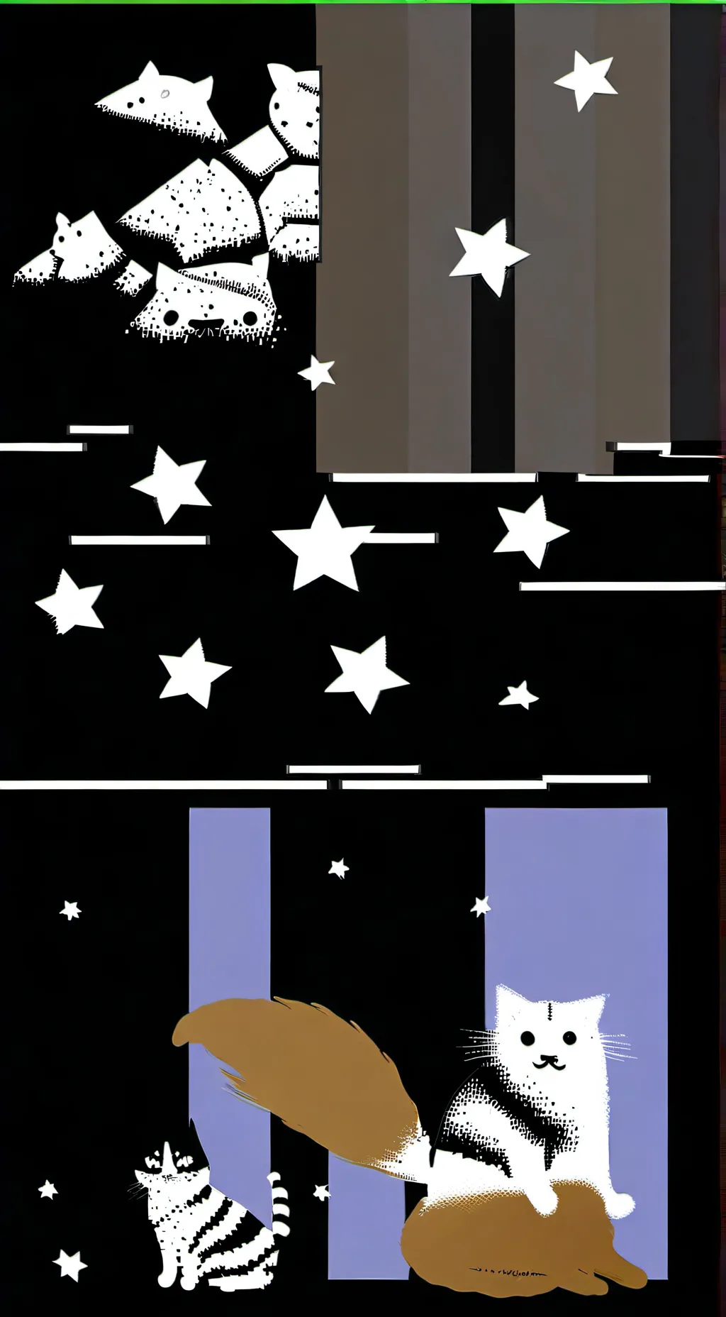 ai character: cat comic background