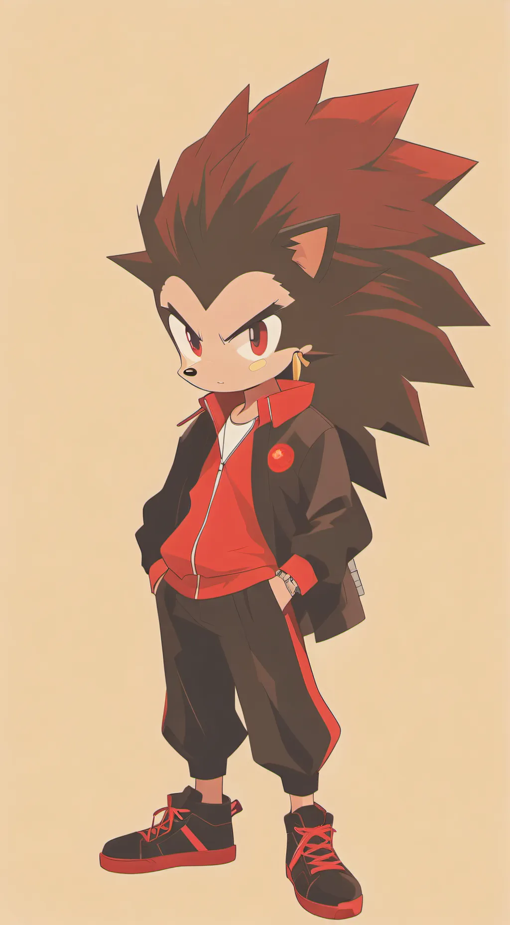 ai character: shadow background