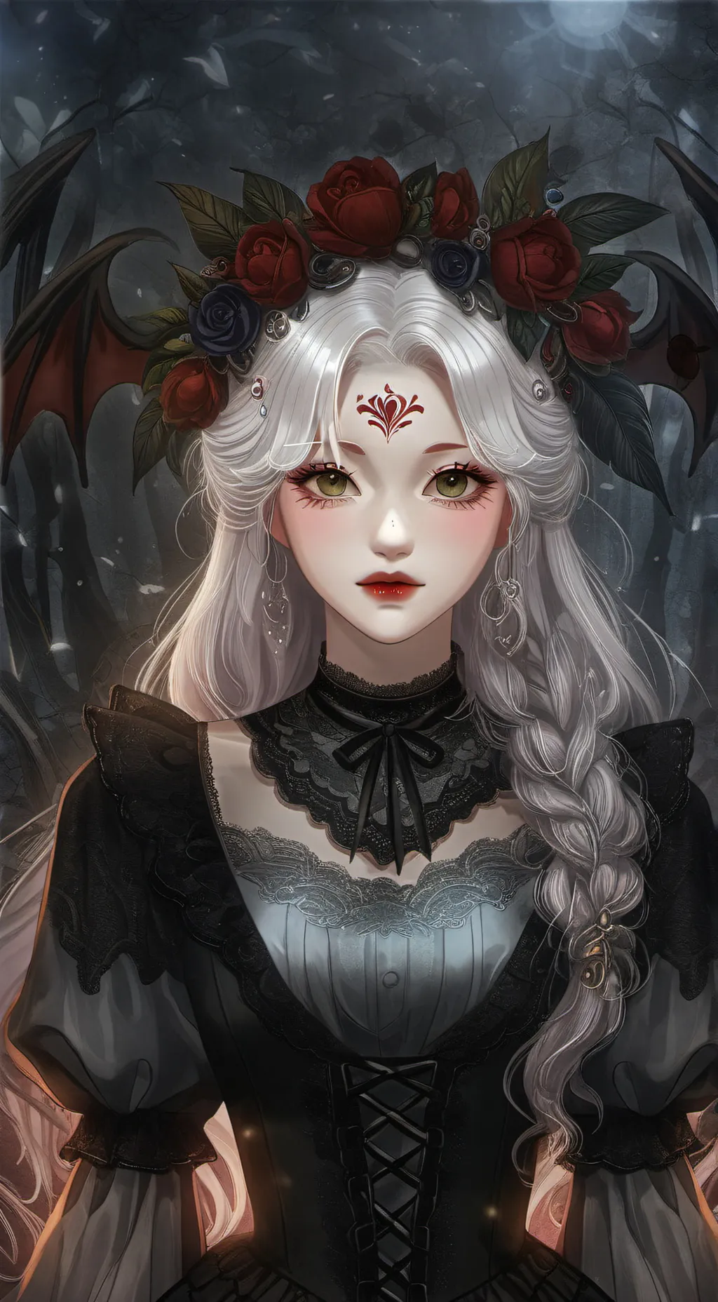 ai character: Snow cora background