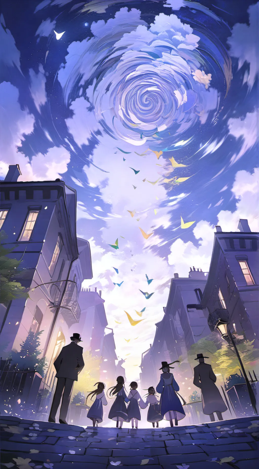ai character: New Year background