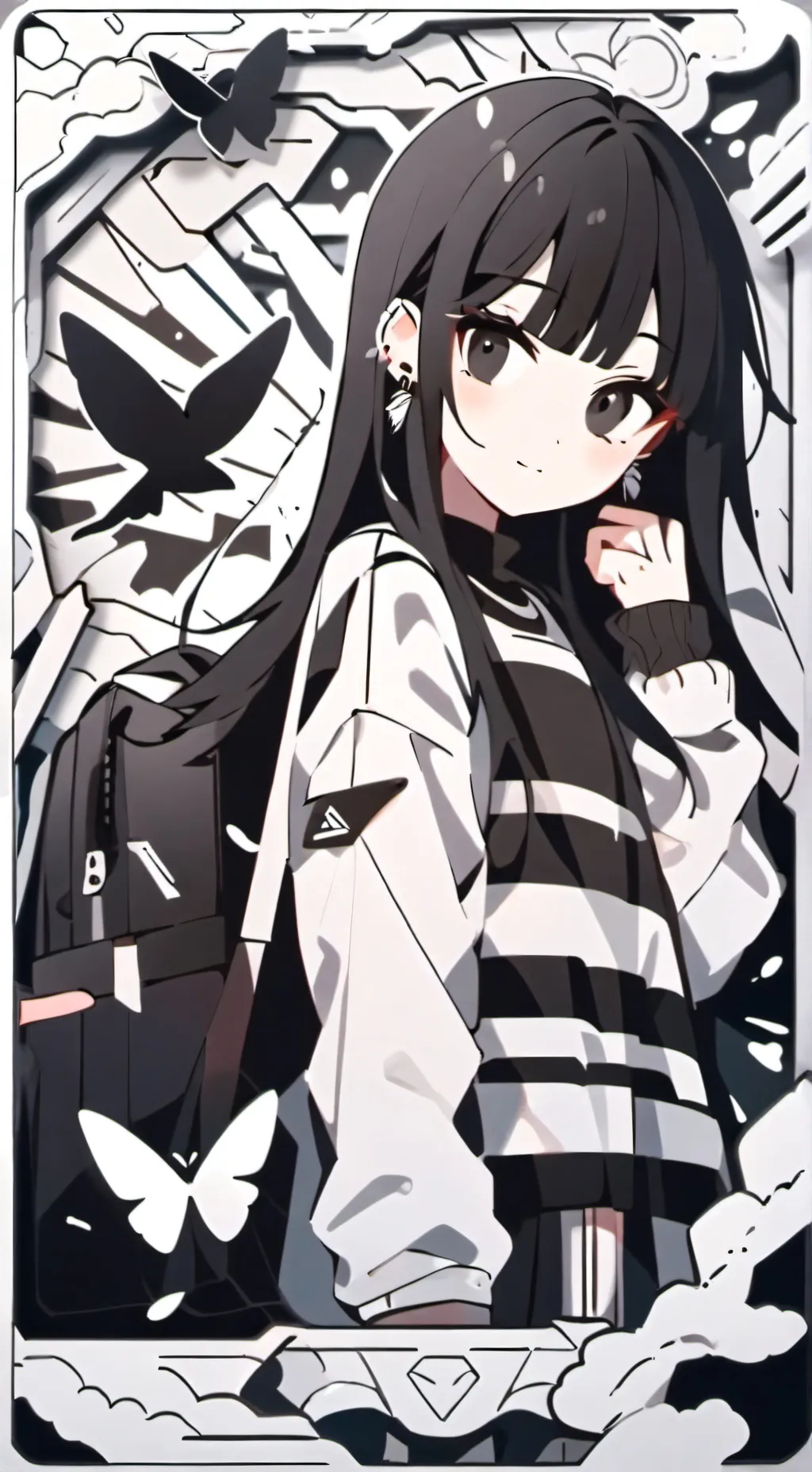 ai character: socks of one background