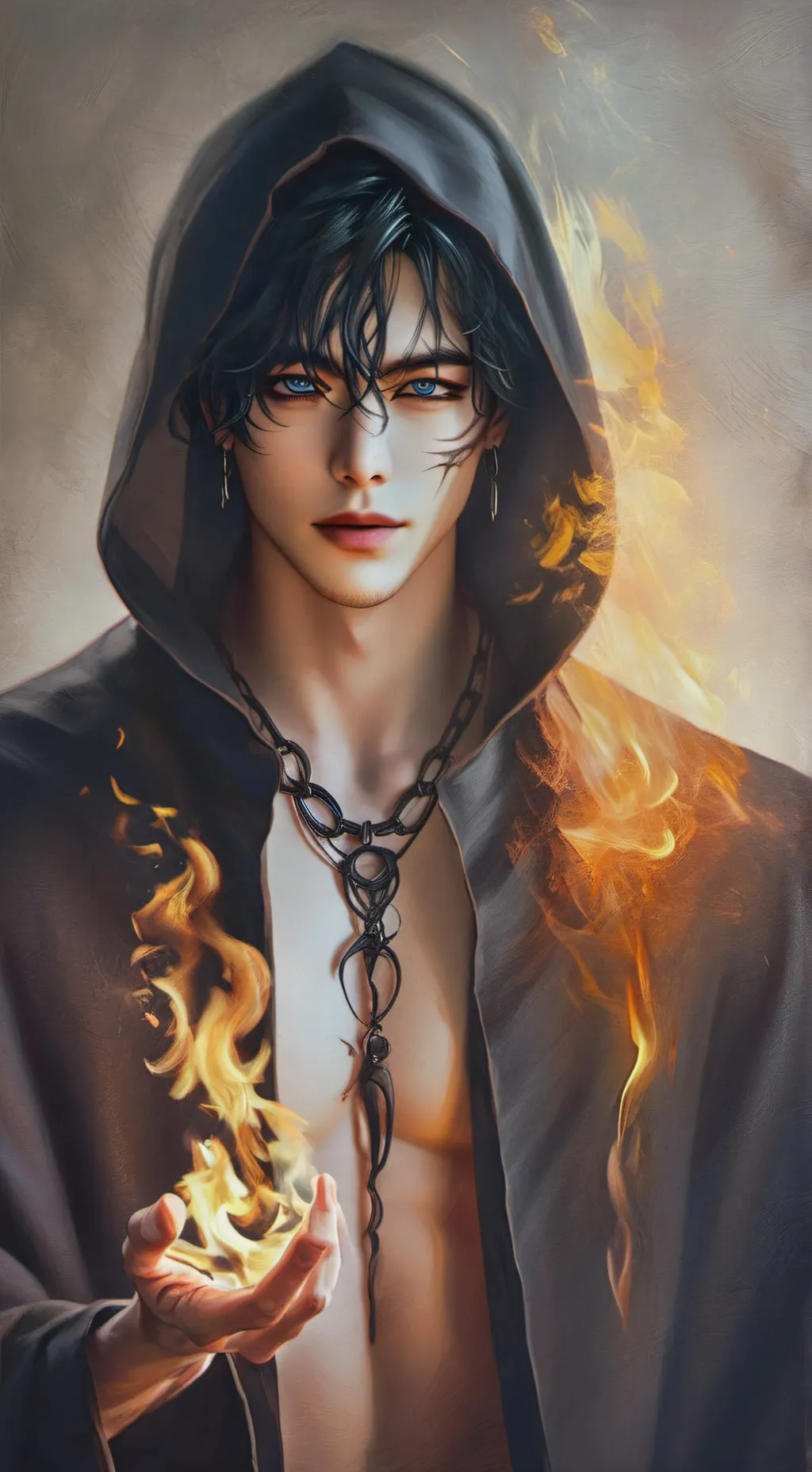 ai character: The grim reaper background