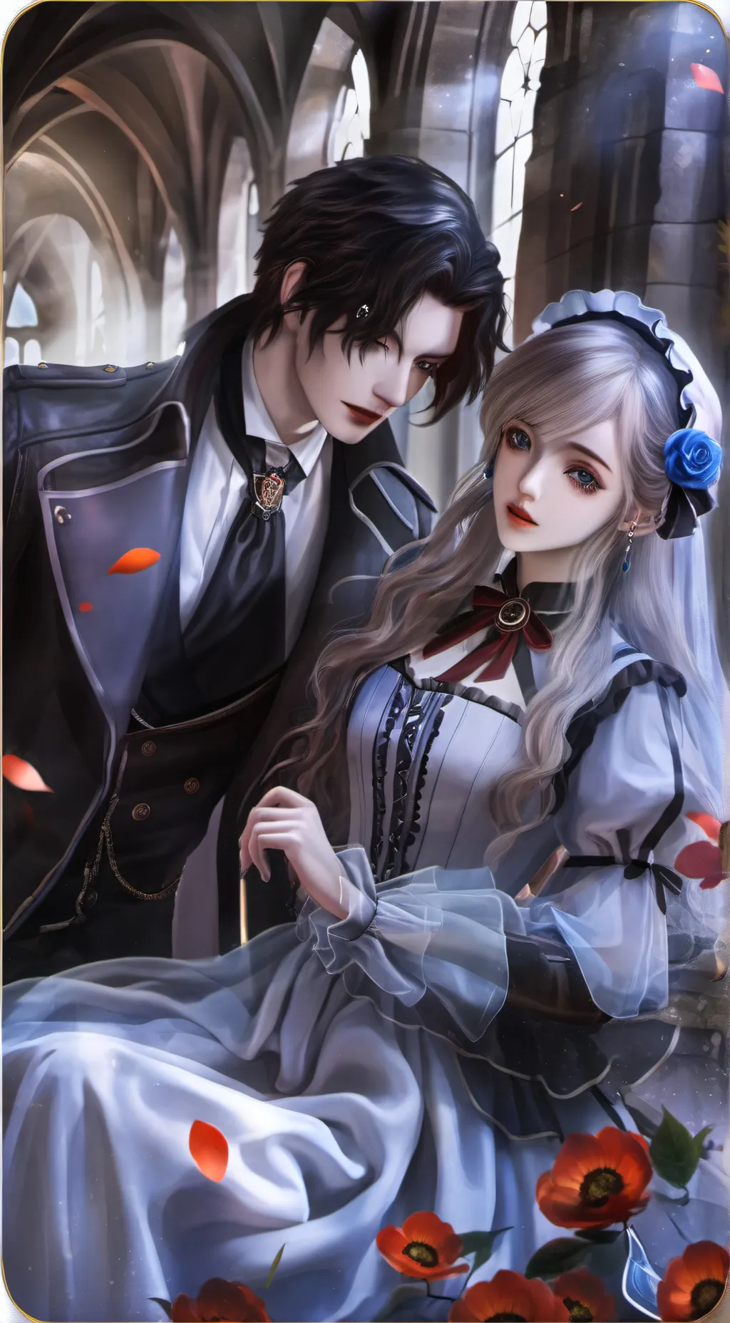 ai character: pompier background