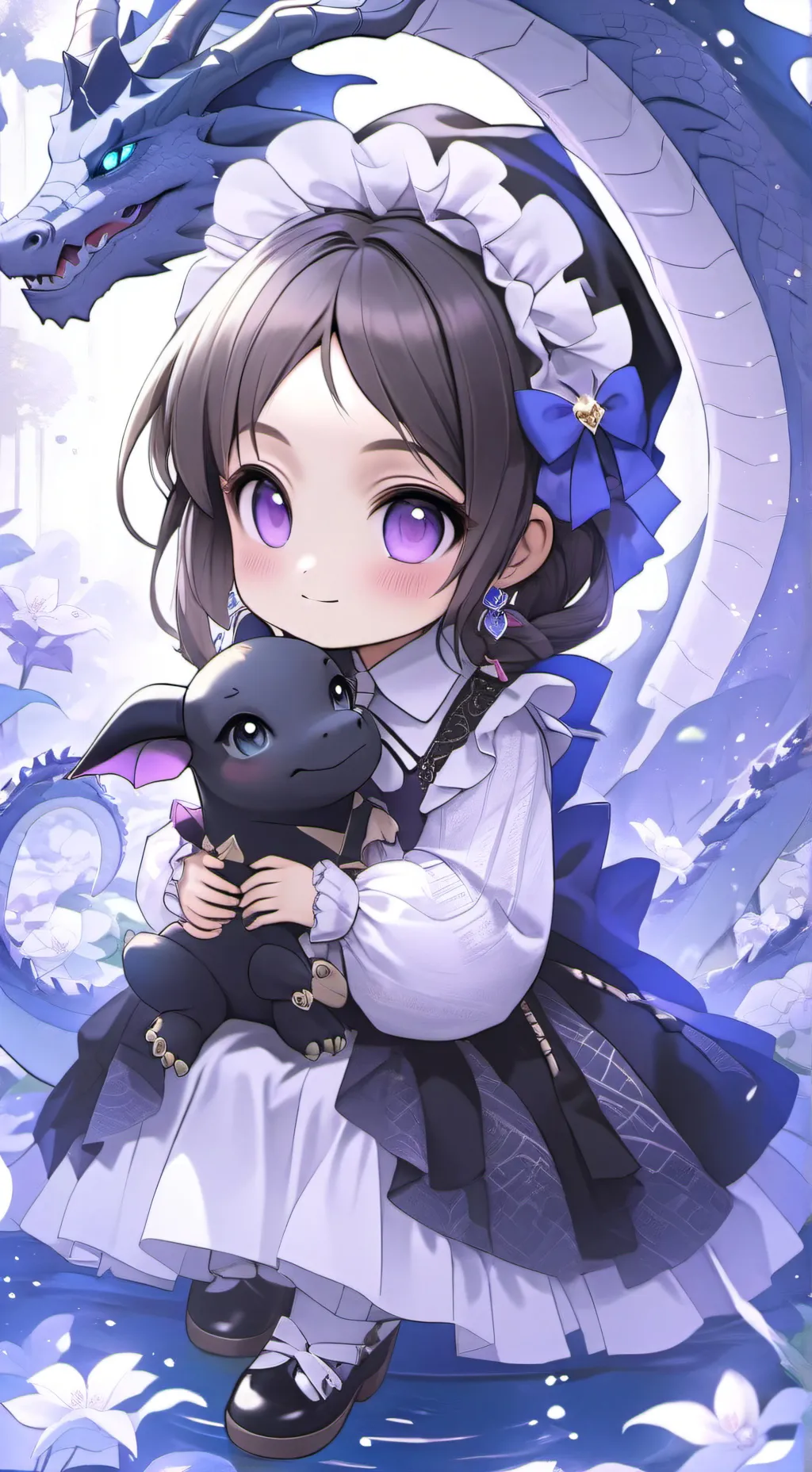 ai character: Child cold background