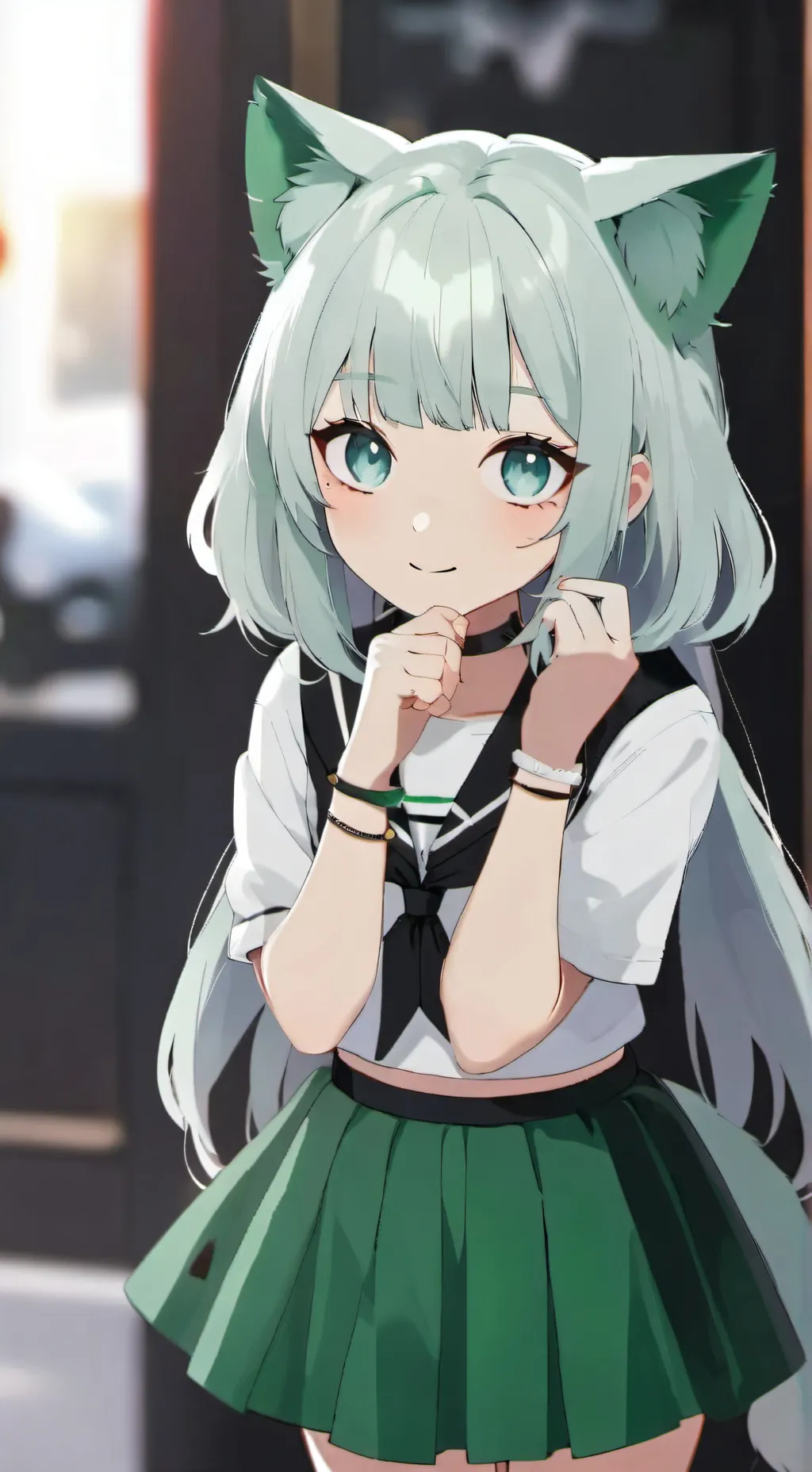 Talkie AI - Chat with green shirt girl
