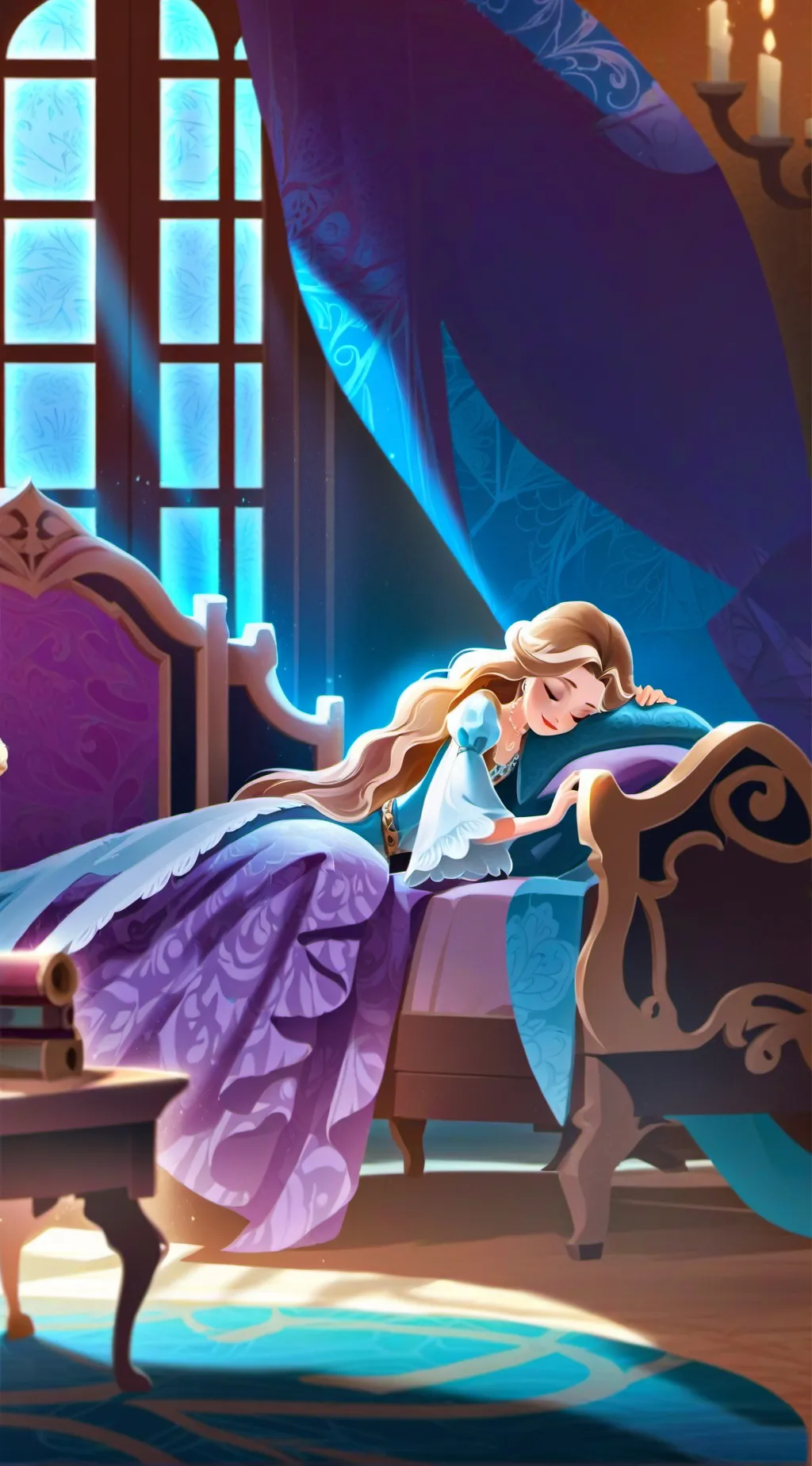ai character: princess Luna  background