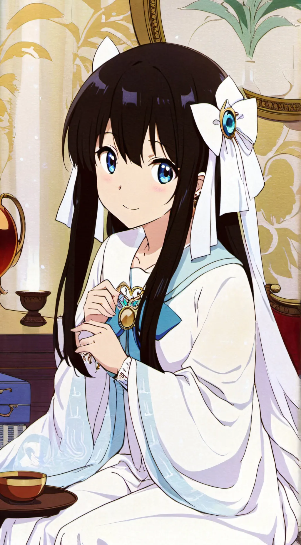 ai character: Hestia Sama  background