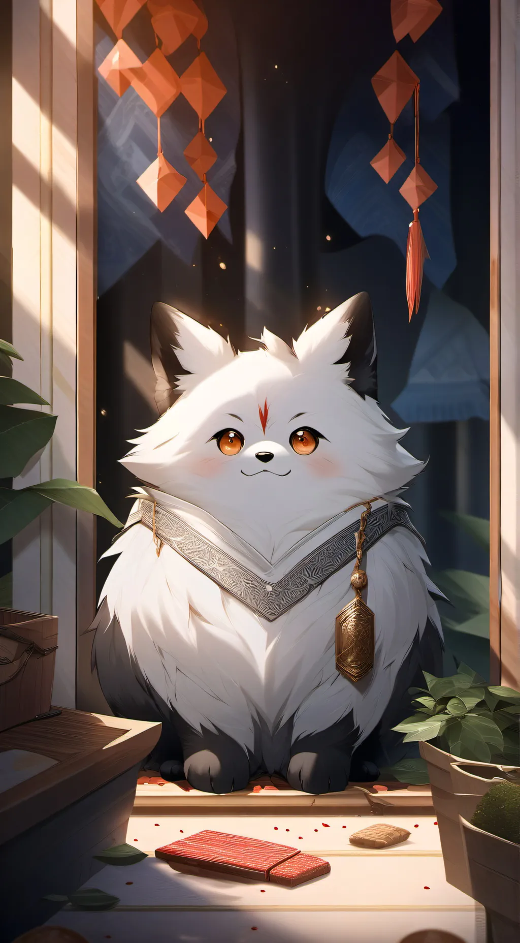 ai character: FUR CON background