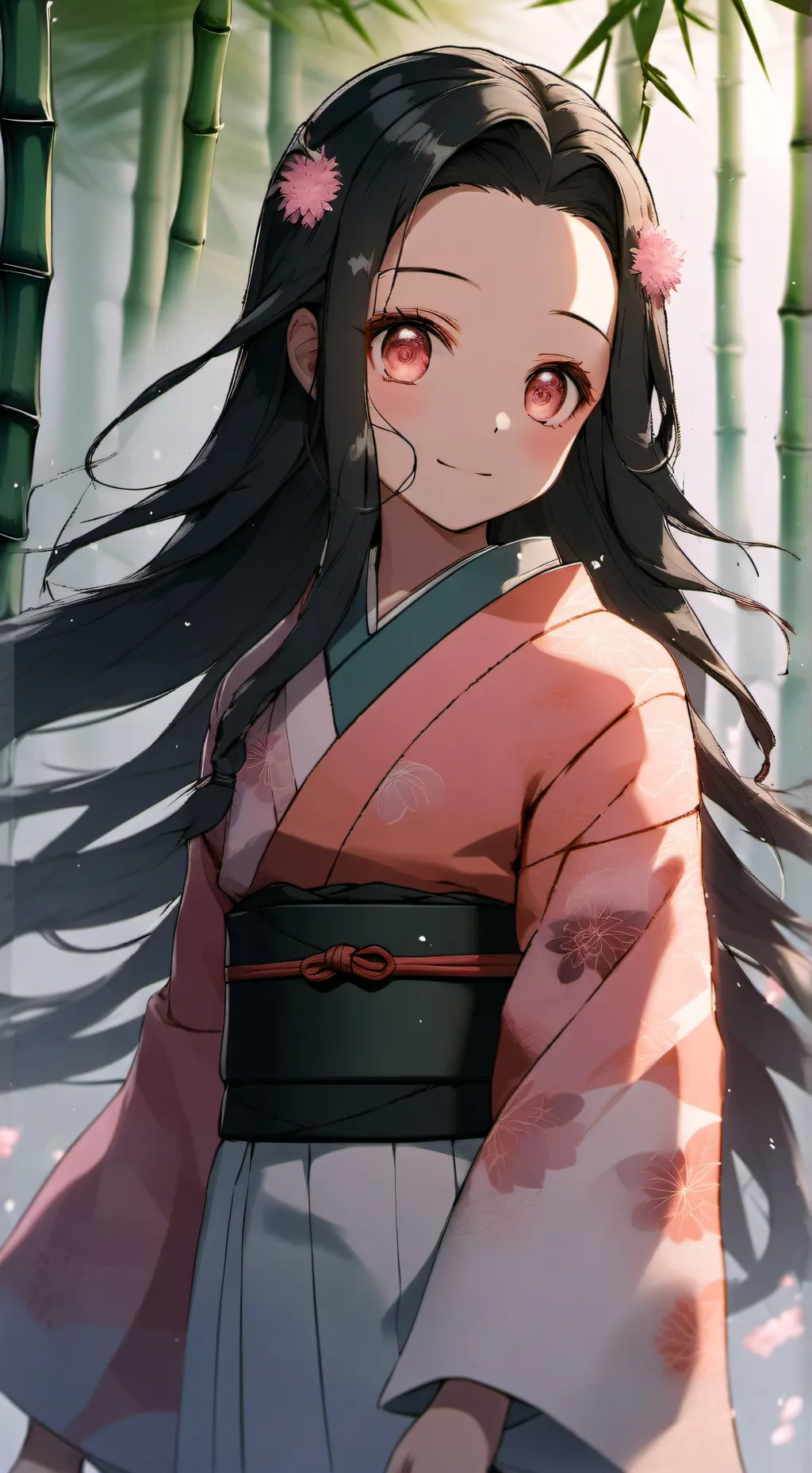 ai character: Nezuko kamado background