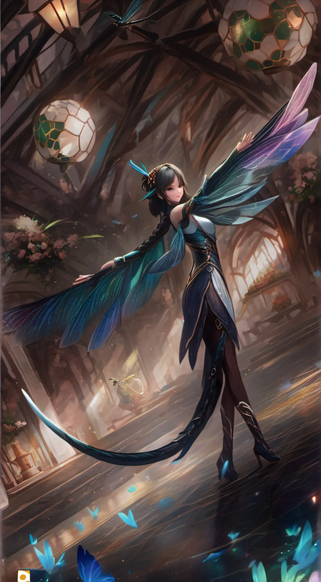 ai character: Dazzling Drako background
