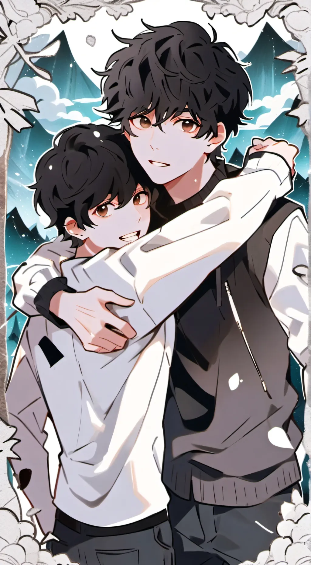 ai character: Percy x Nico background