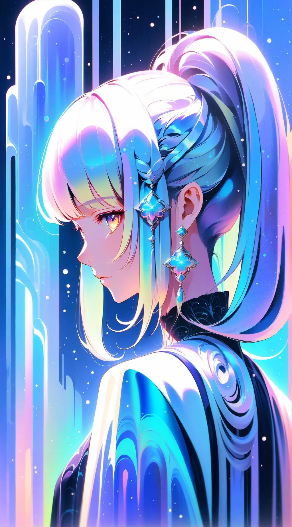 ai character: Aurora background