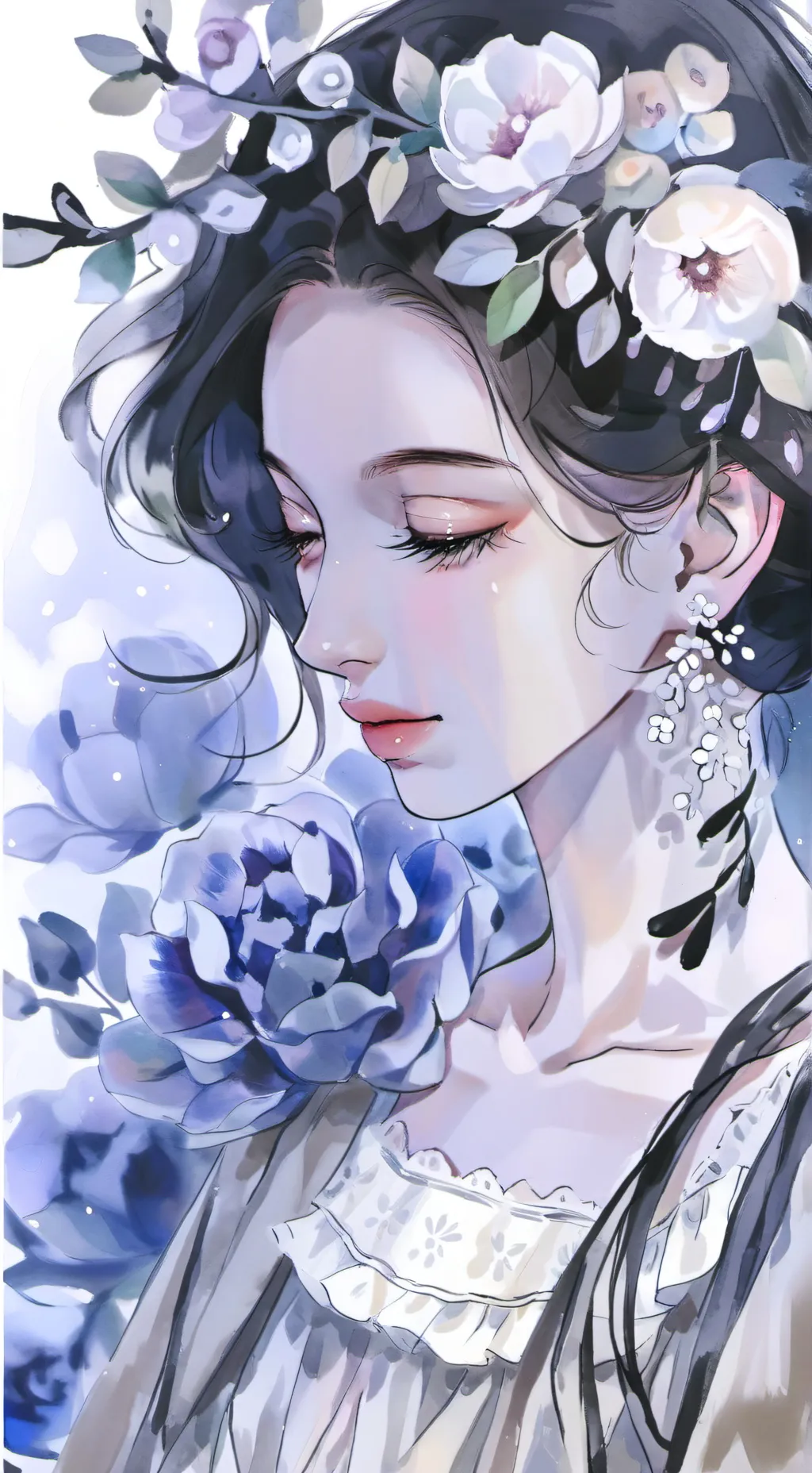 ai character: Flora background