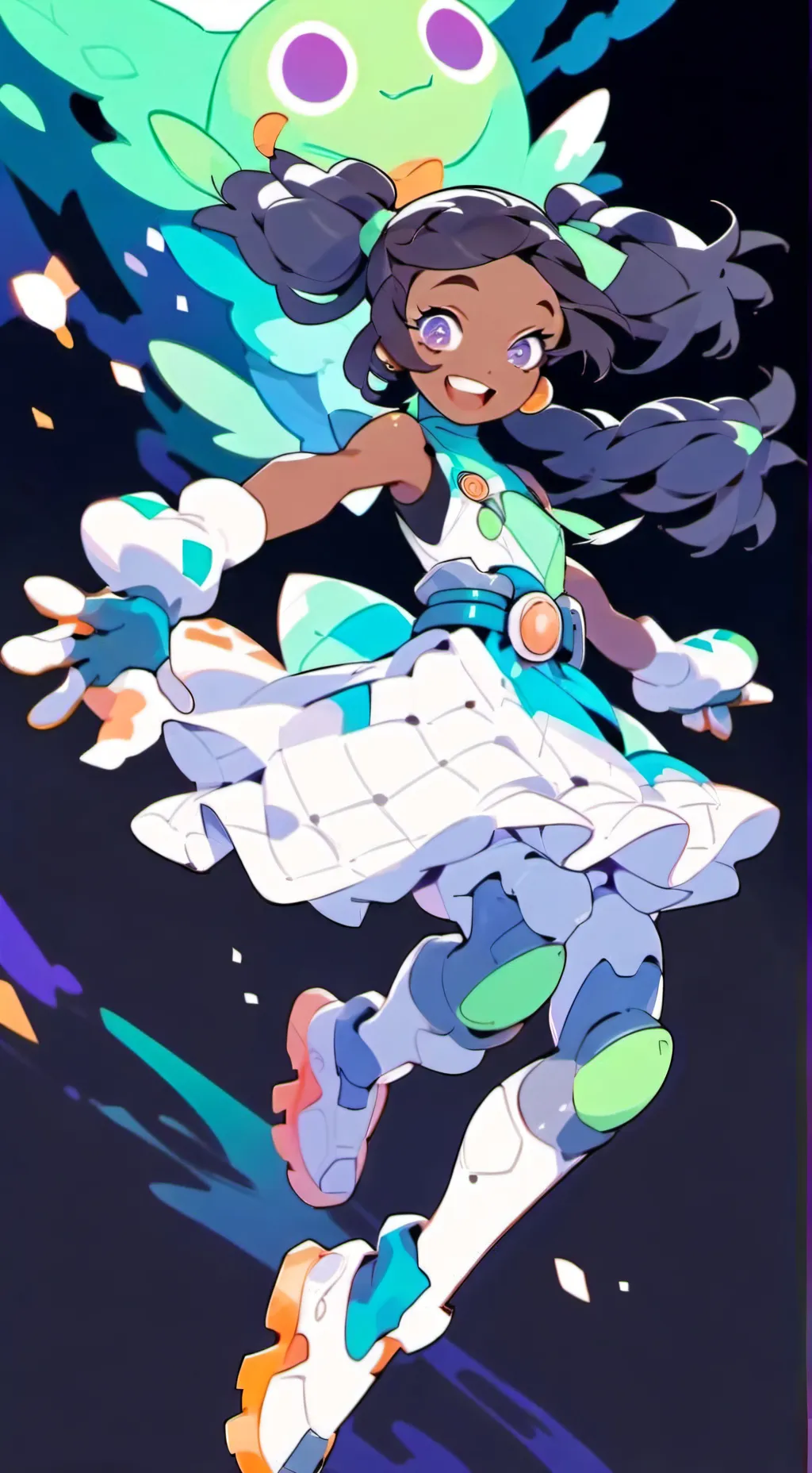 ai character: screen y vex background