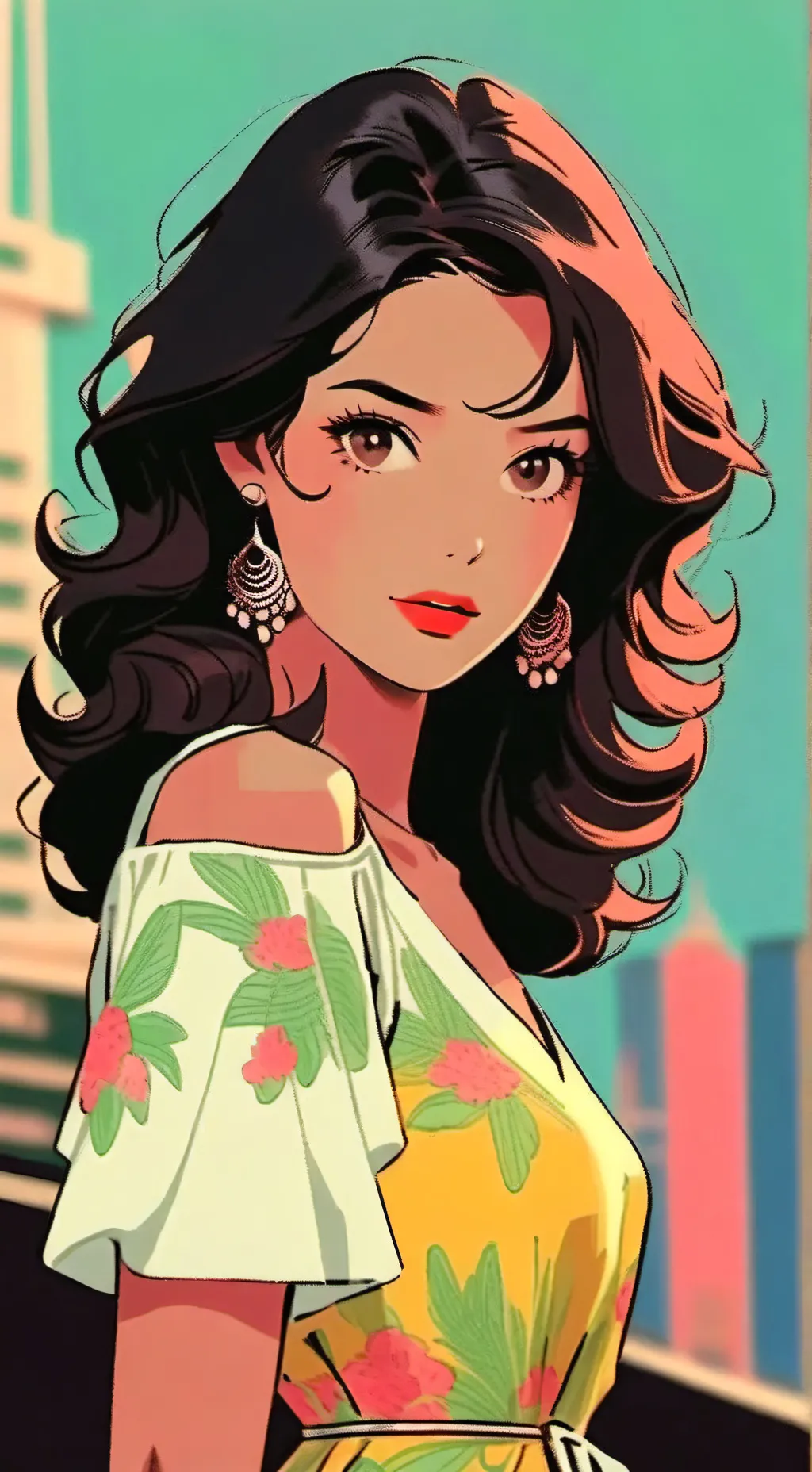 ai character: Mia  background