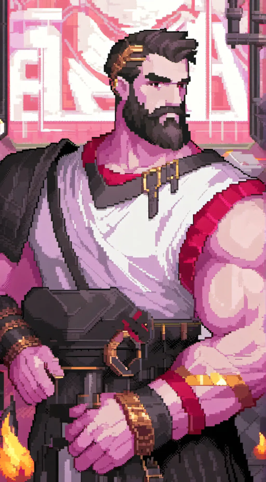 ai character: Hephaestus background