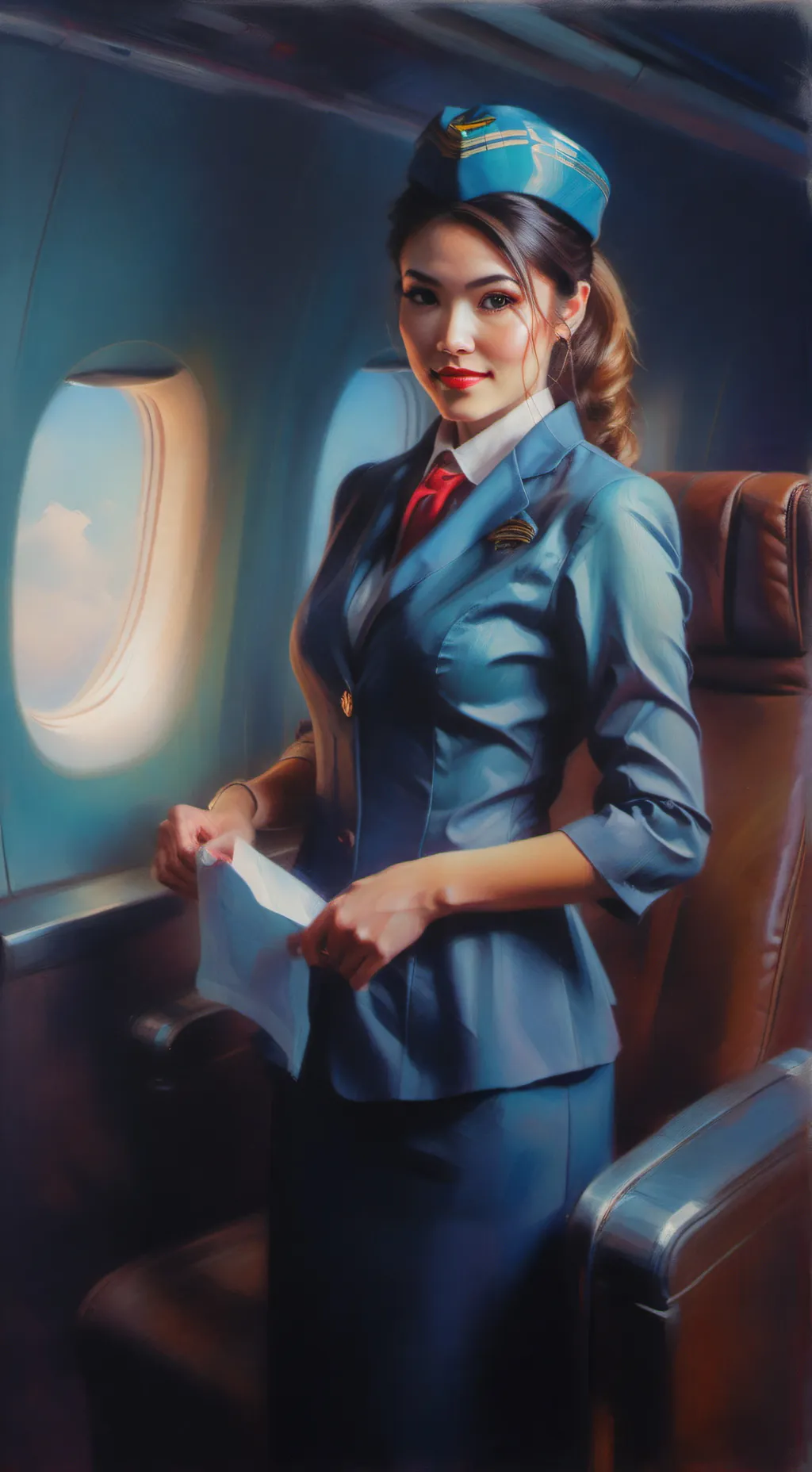 ai character: Flight attendant background