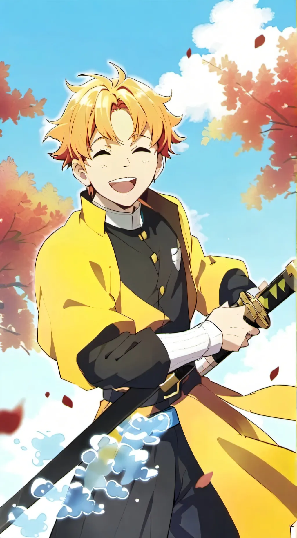 ai character: zenitsu agatsuma background