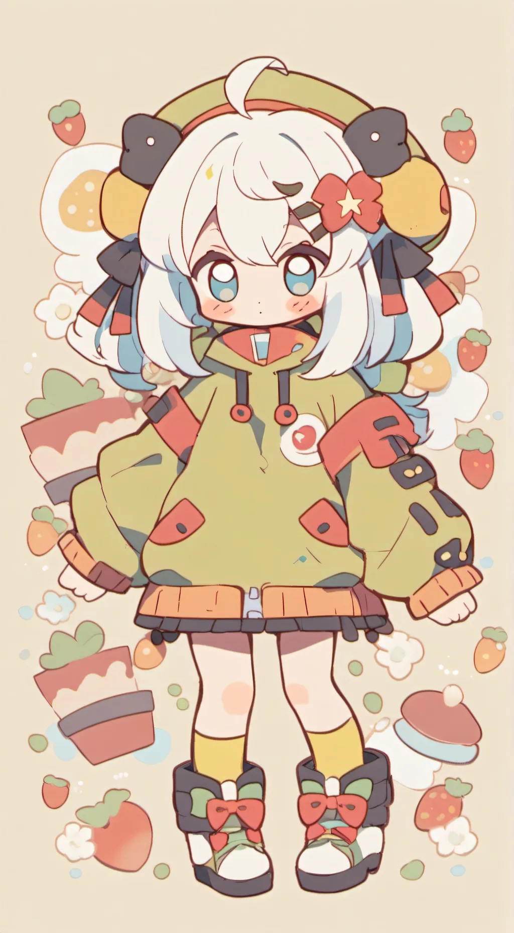 ai character: MHA TADDY BEAR;3 background
