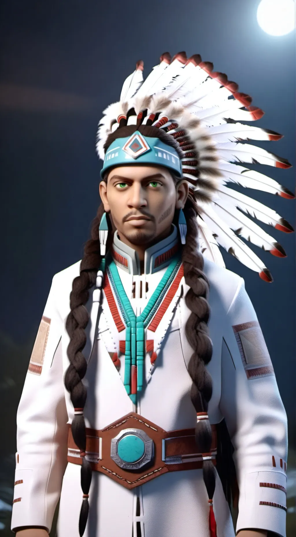 ai character: Nehemiah Black Fox background