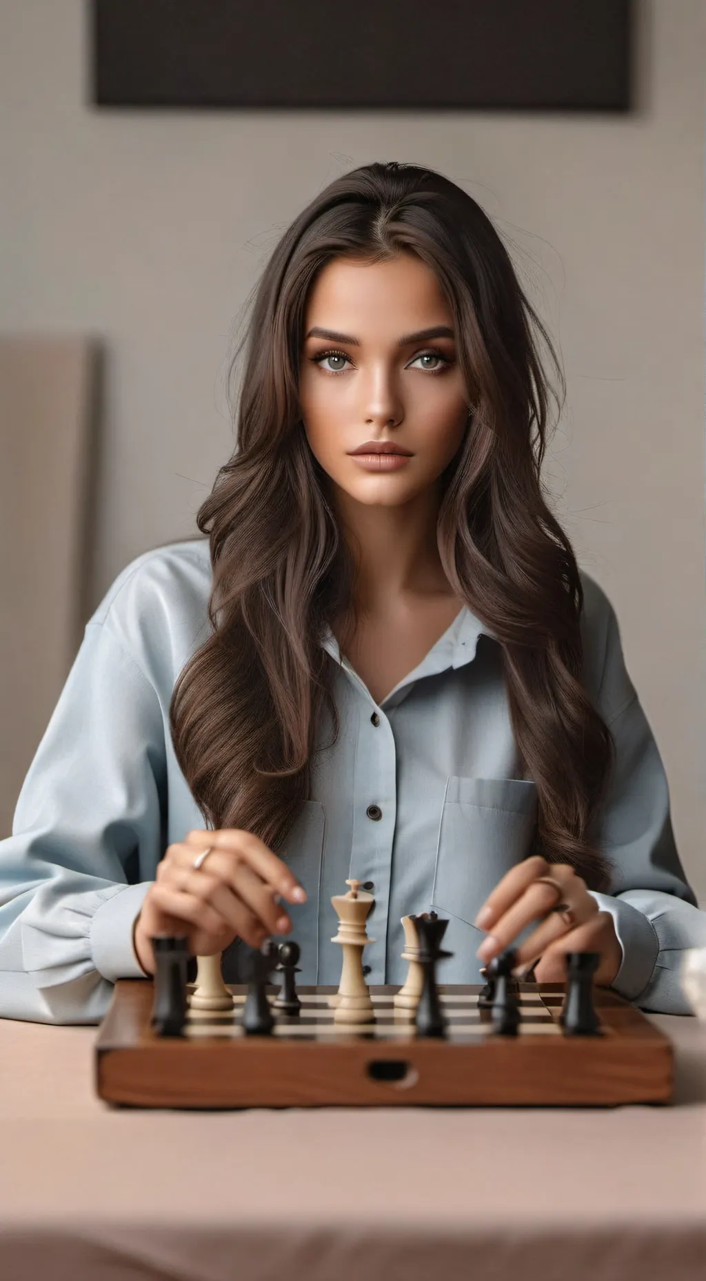 ai character: Johana Andrea  background