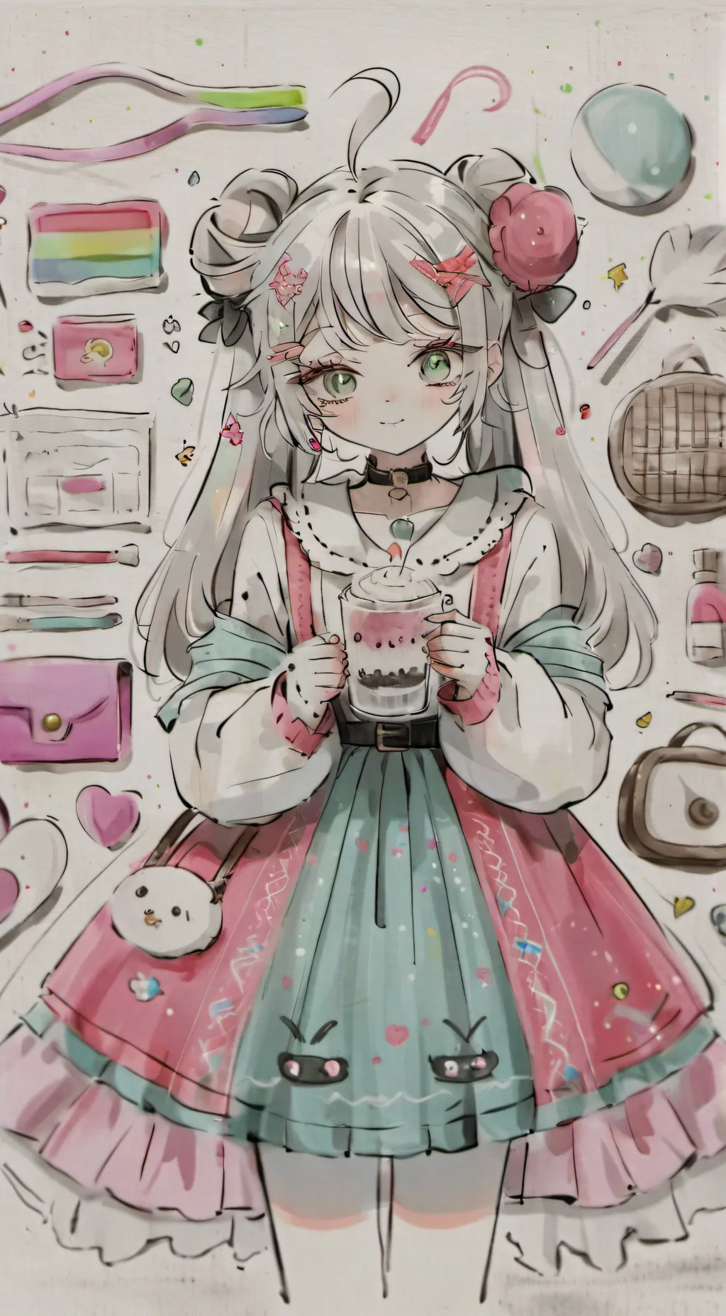 ai character: 🍓maya decoraQueen🍓 background