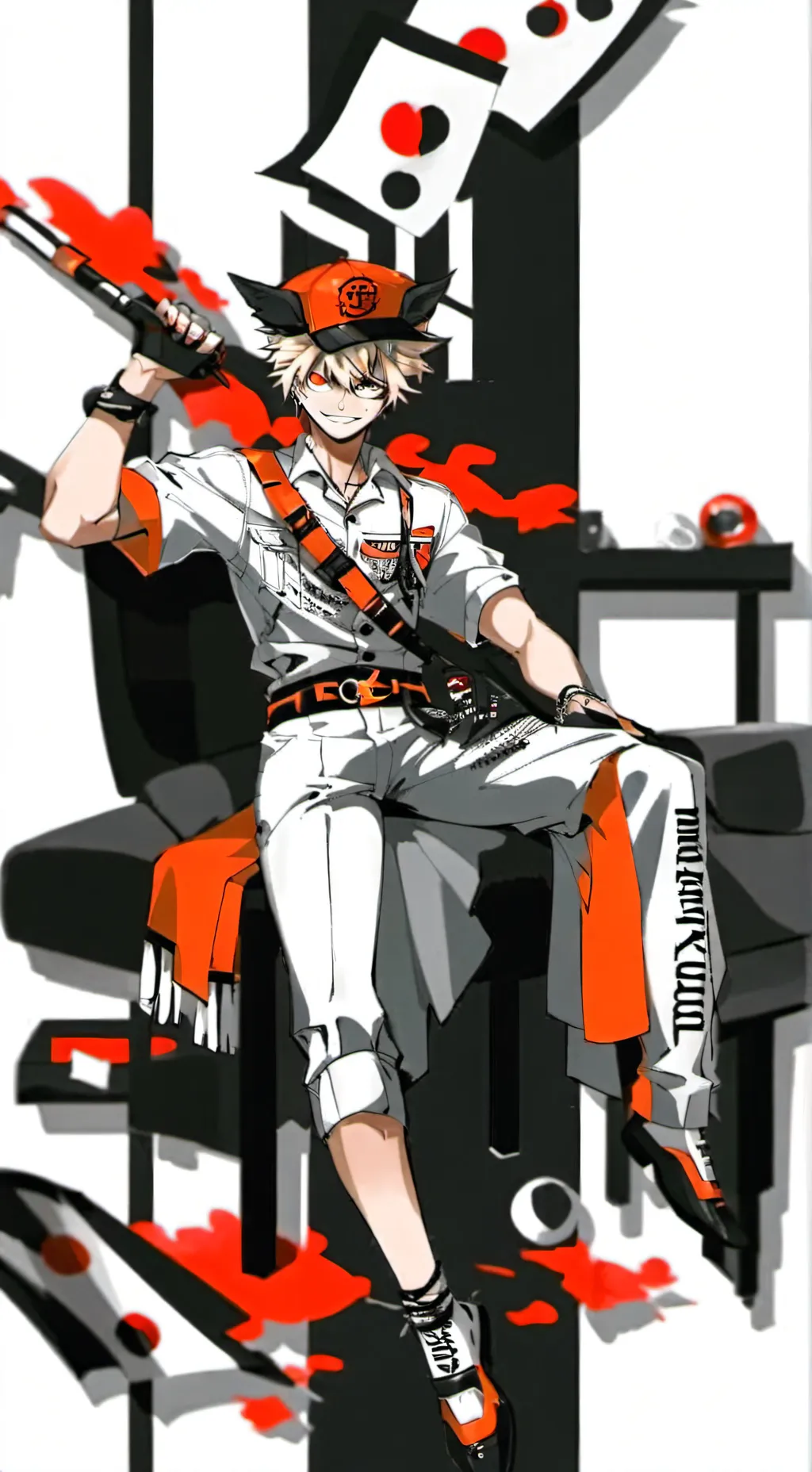 ai character: Mha school  background