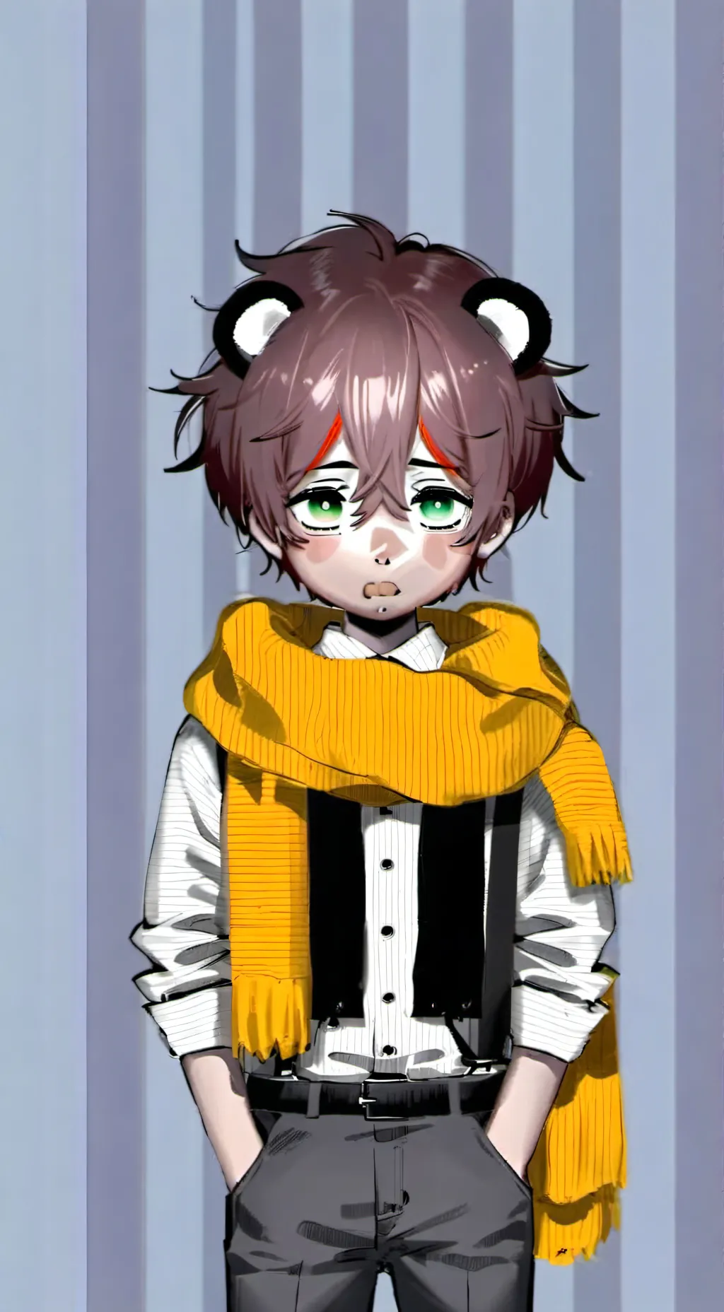 ai character: c c afton background