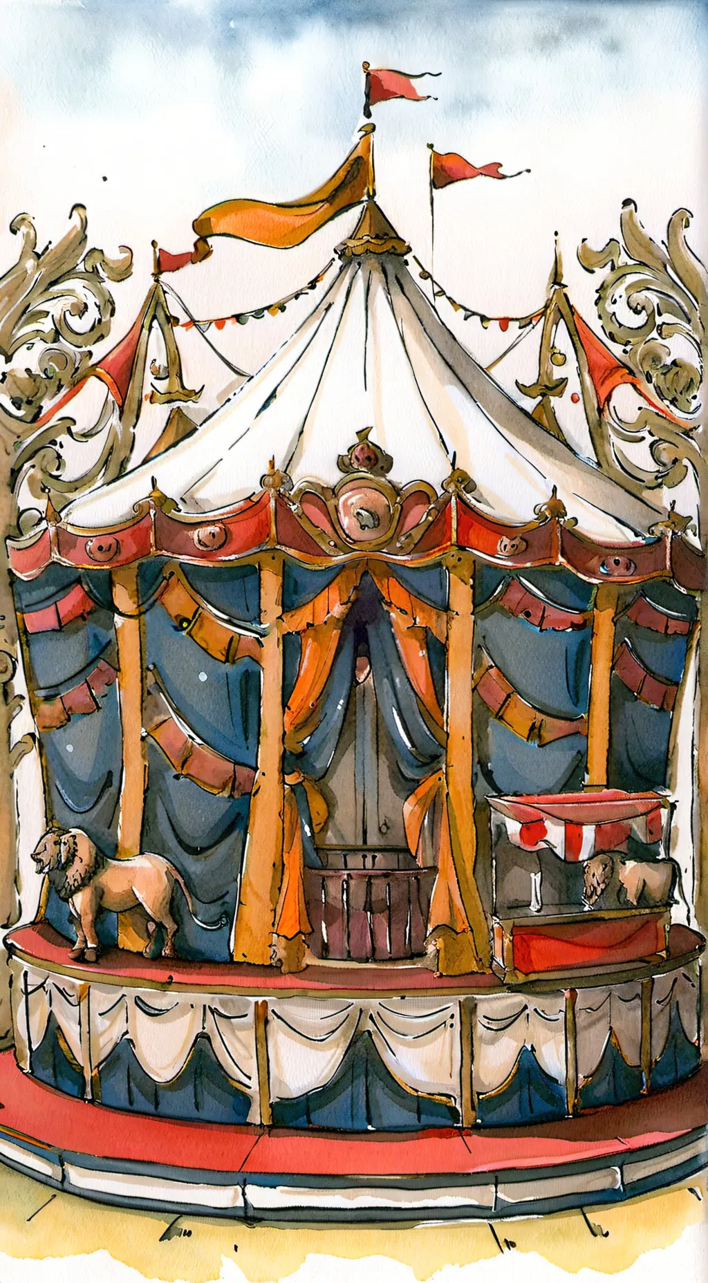 ai character: 🤡MHA CIRCUS 🎪  background