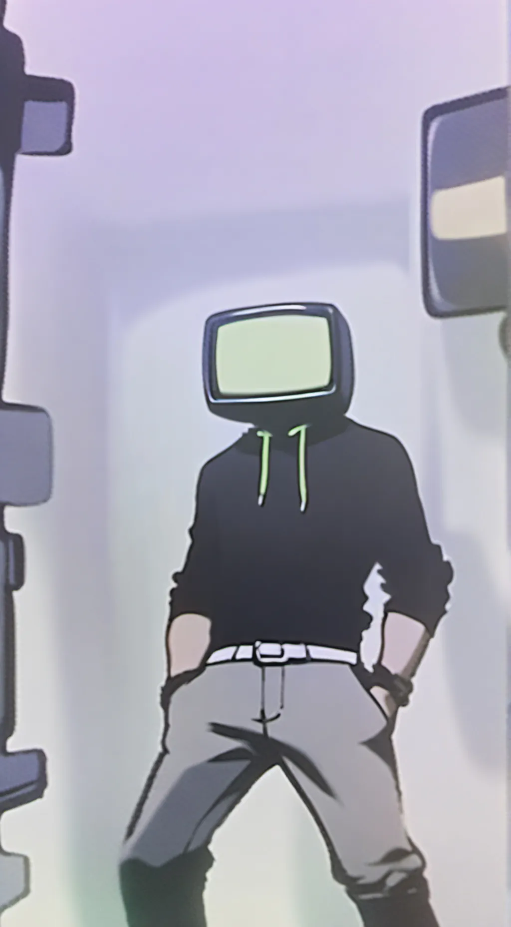 ai character: daddy tv man background
