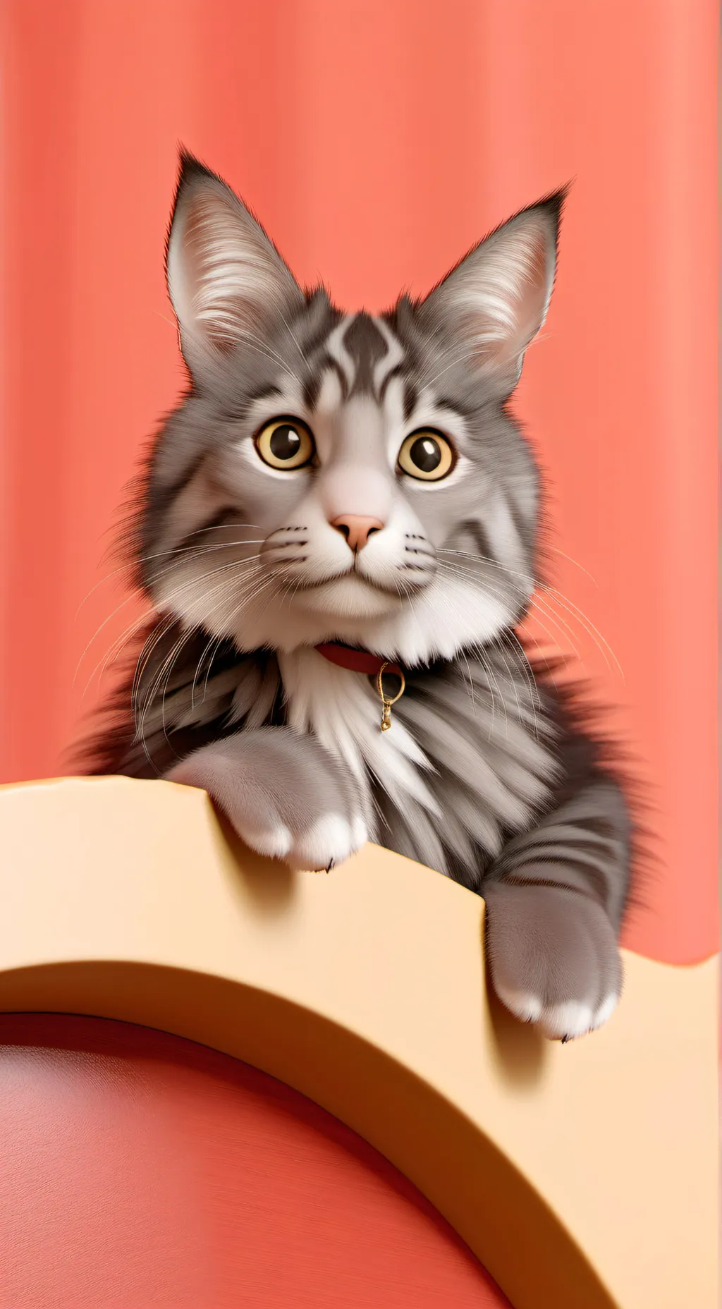 ai character: grey background