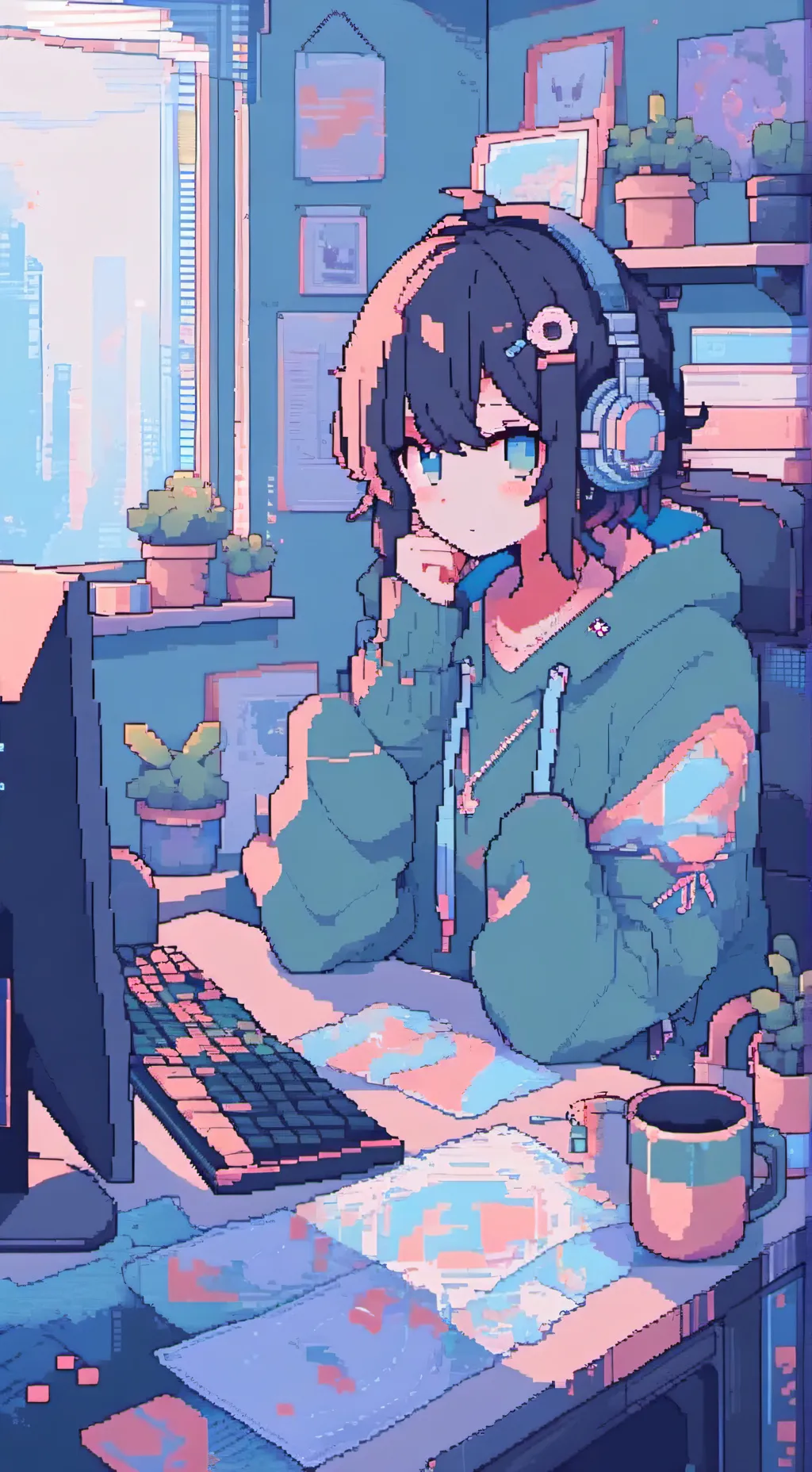ai character: mha sick  background