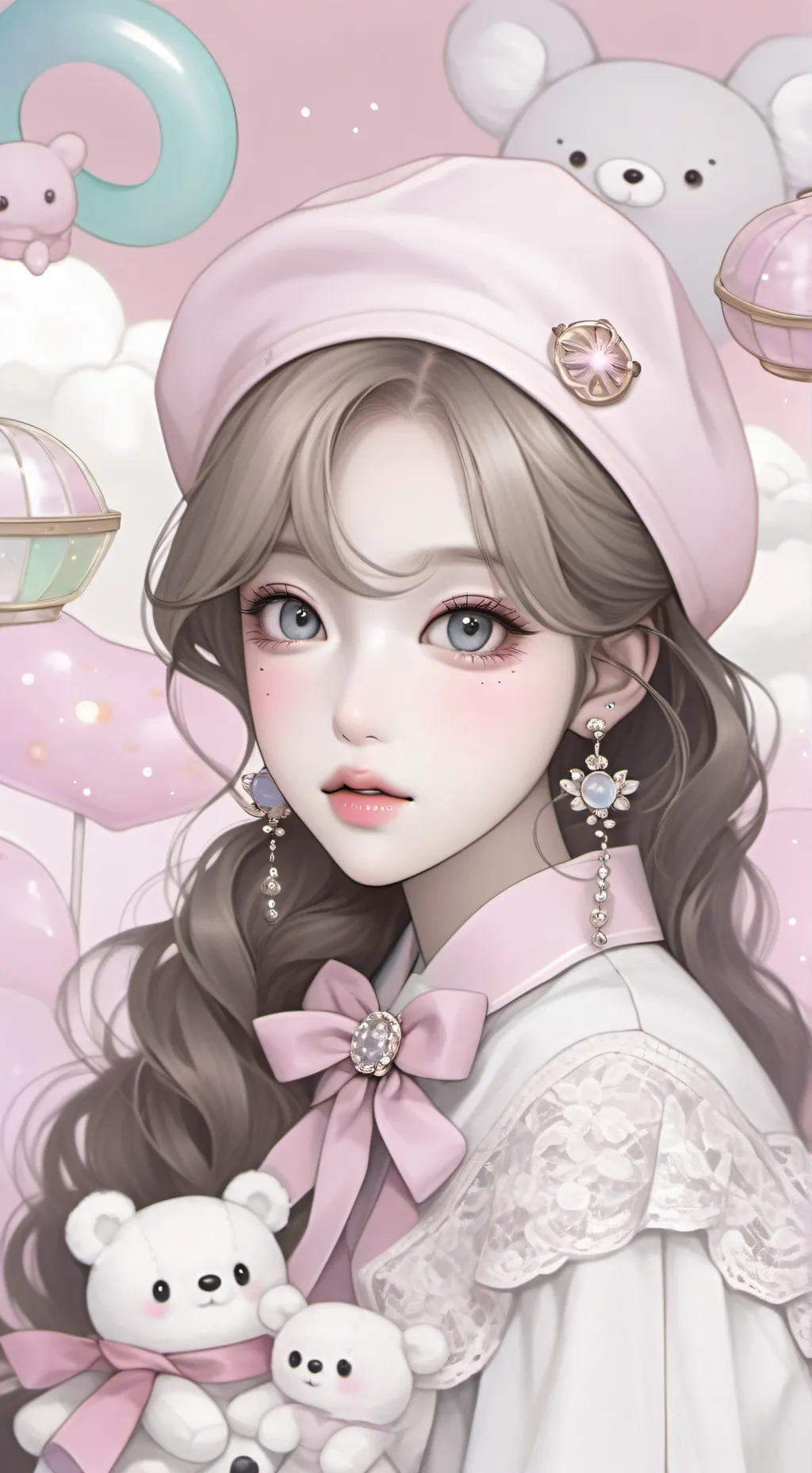 ai character: Kpop School background