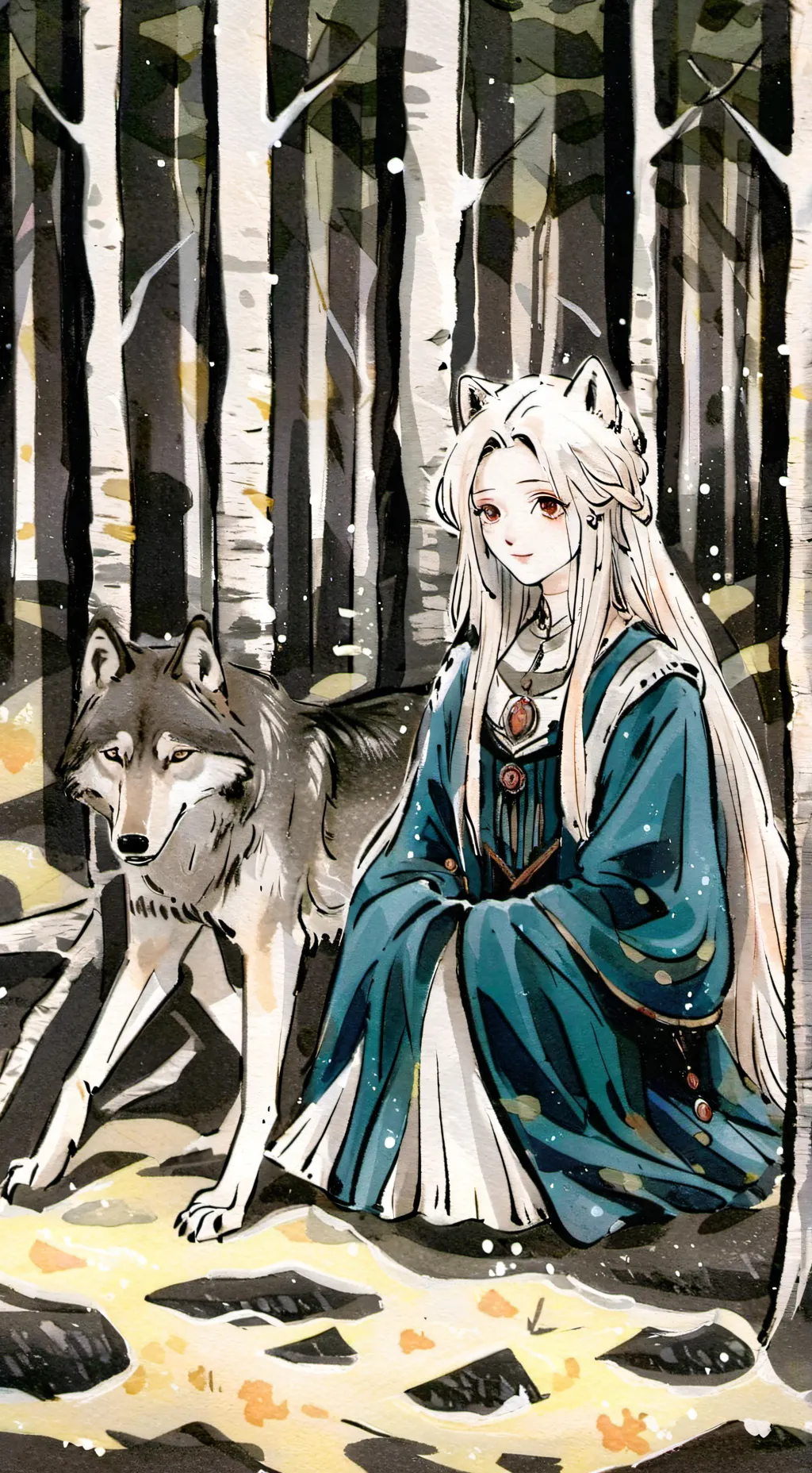 ai character: Luna background