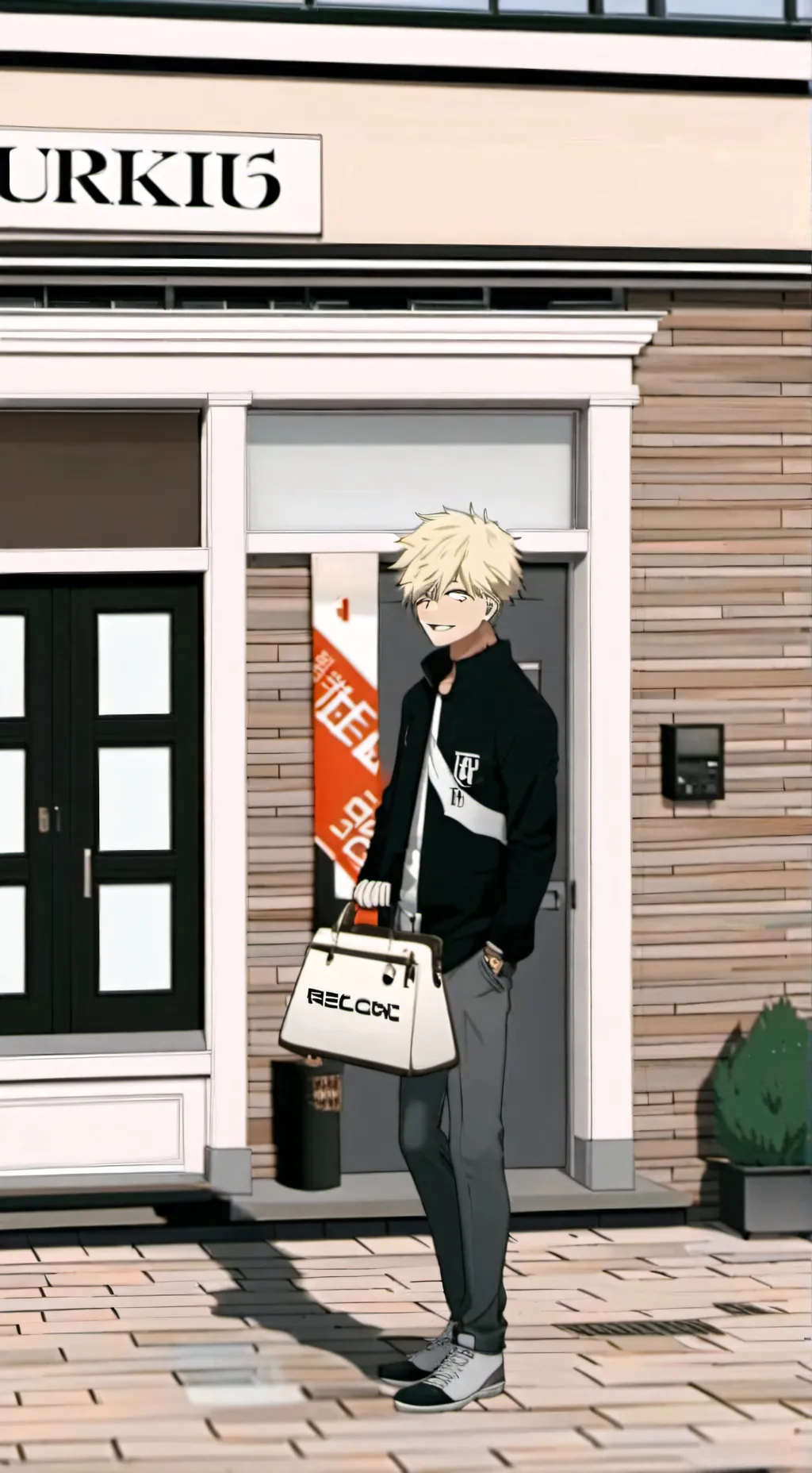 ai character: bakugo + jail background