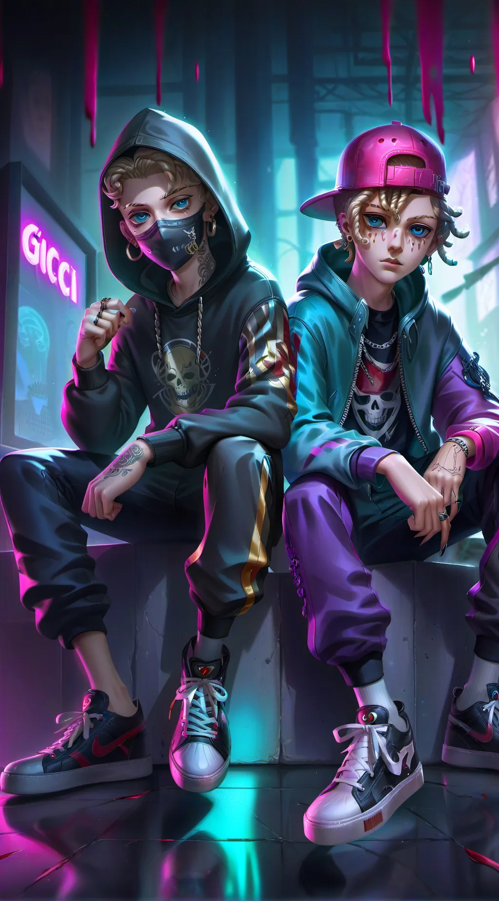ai character: Max and Cory background