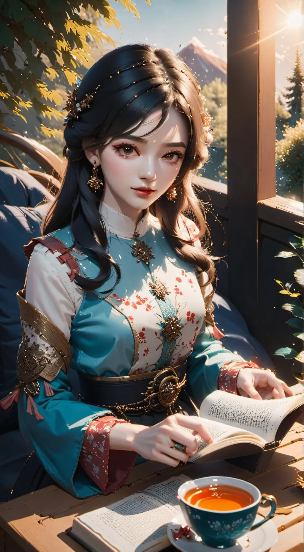 ai character: Zara (my ai work) background