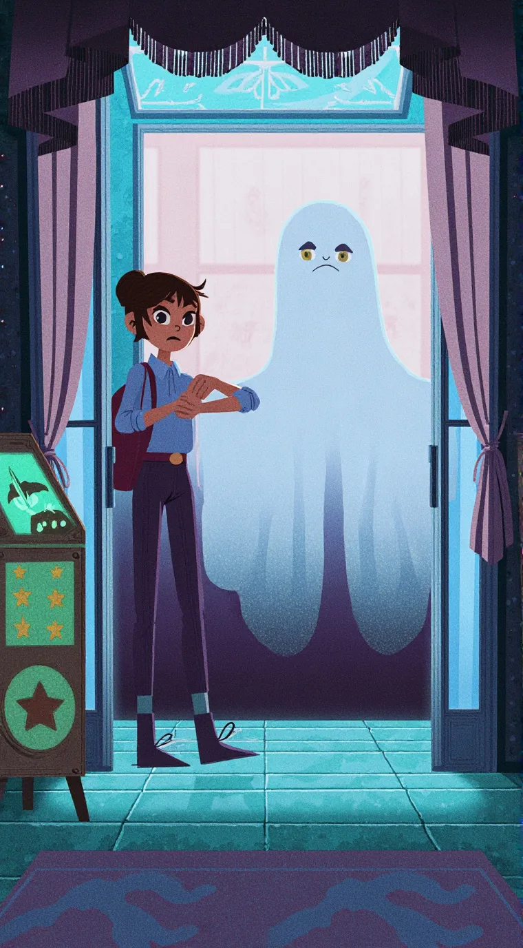 ai character: Zoey  background